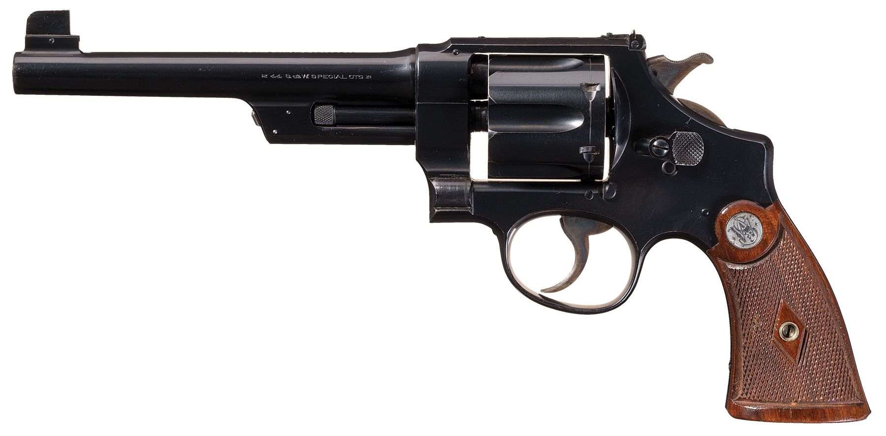 S&W 44 Hand Ejector 1st Model Triple Lock Revolver | Rock Island