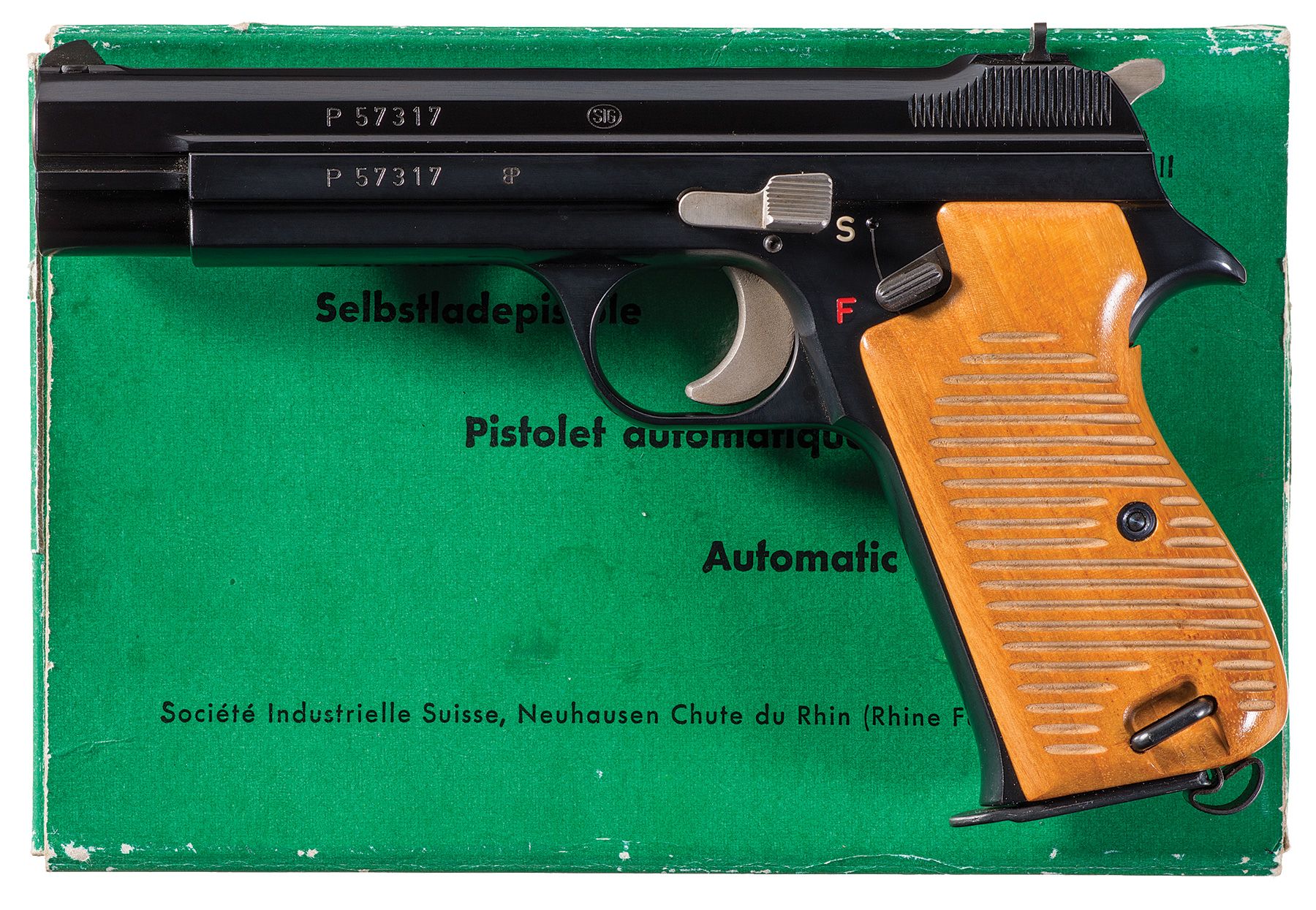 Desirable Early Production Sig P210 SemiAutomatic Pistol Rock Island