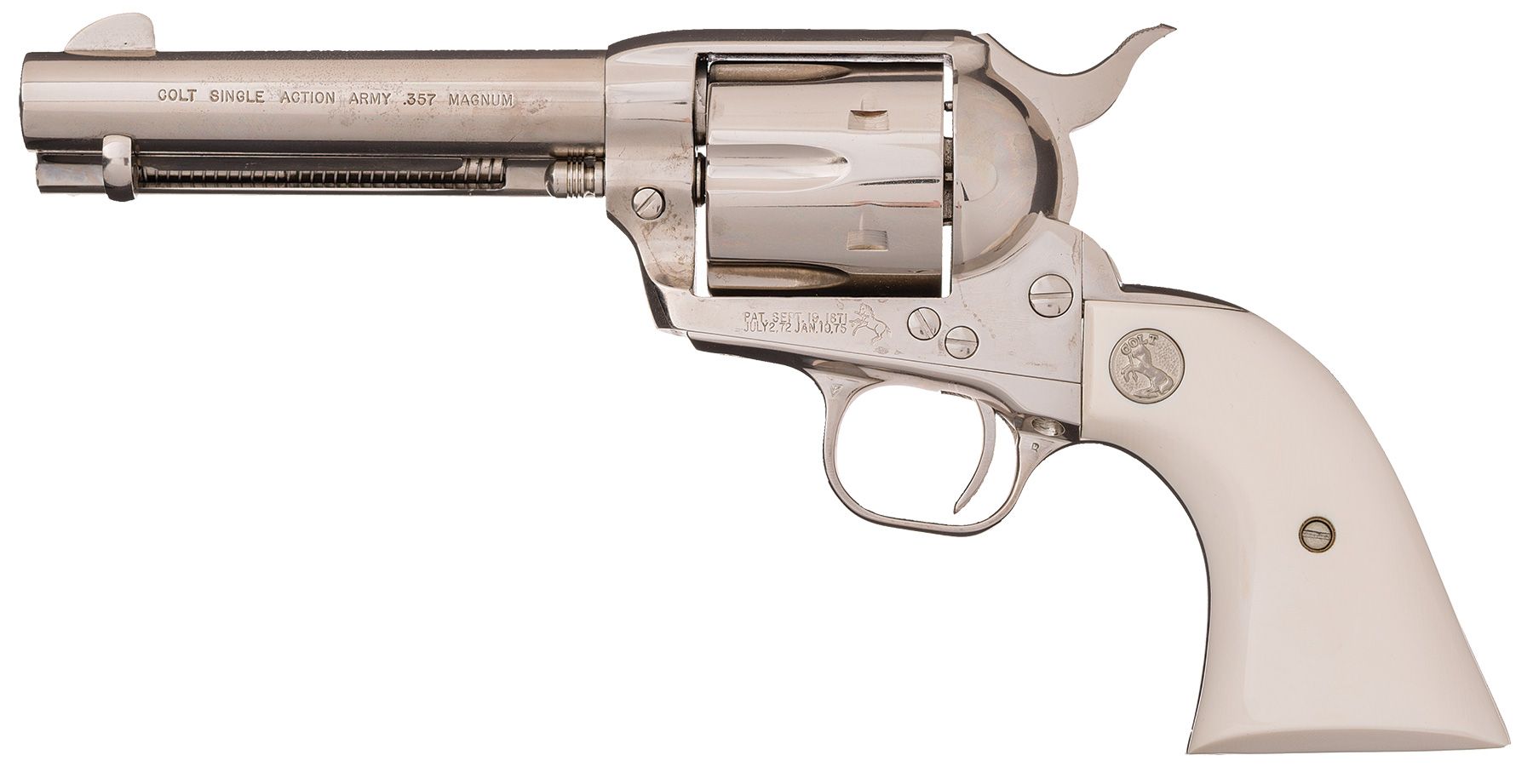Colt Single Action Army 357 Mag Revolver 7.5 Black Barrel 6