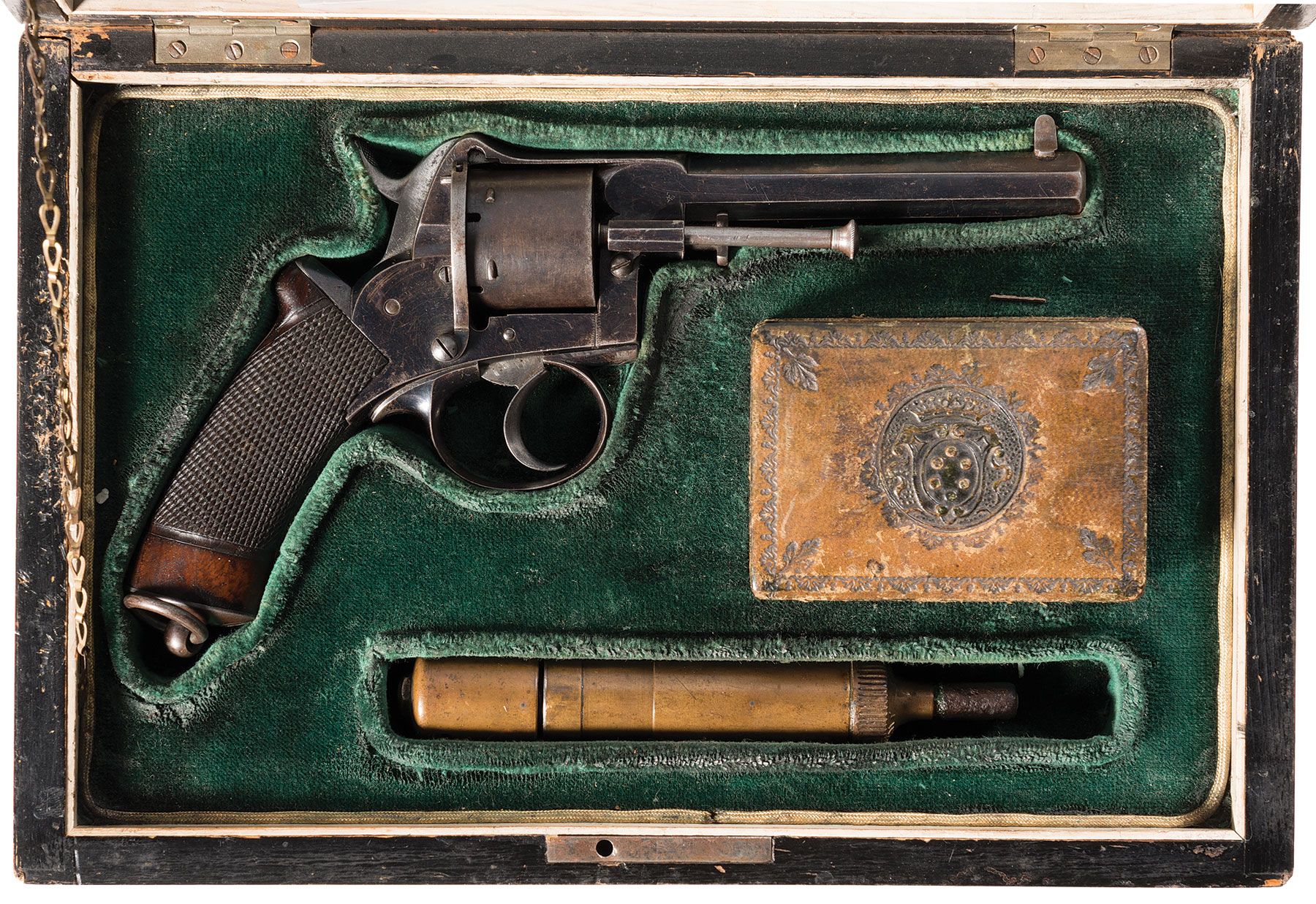 Cased Double Action Pinfire Revolver | Rock Island Auction