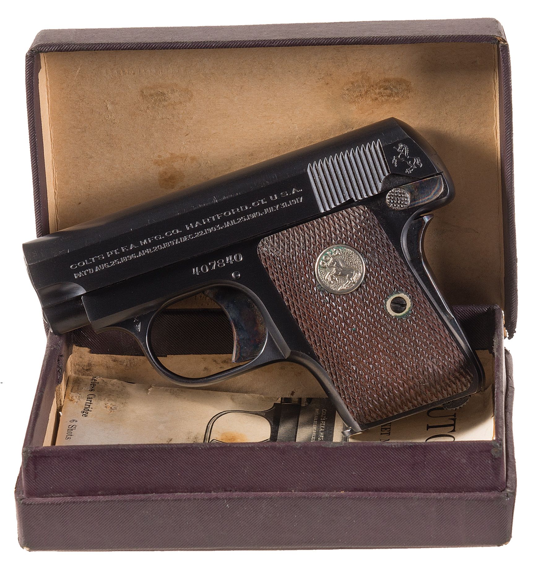 Colt 1908 Vest Pocket 25ACP SN:342437 MFG:1924 - Old Colt