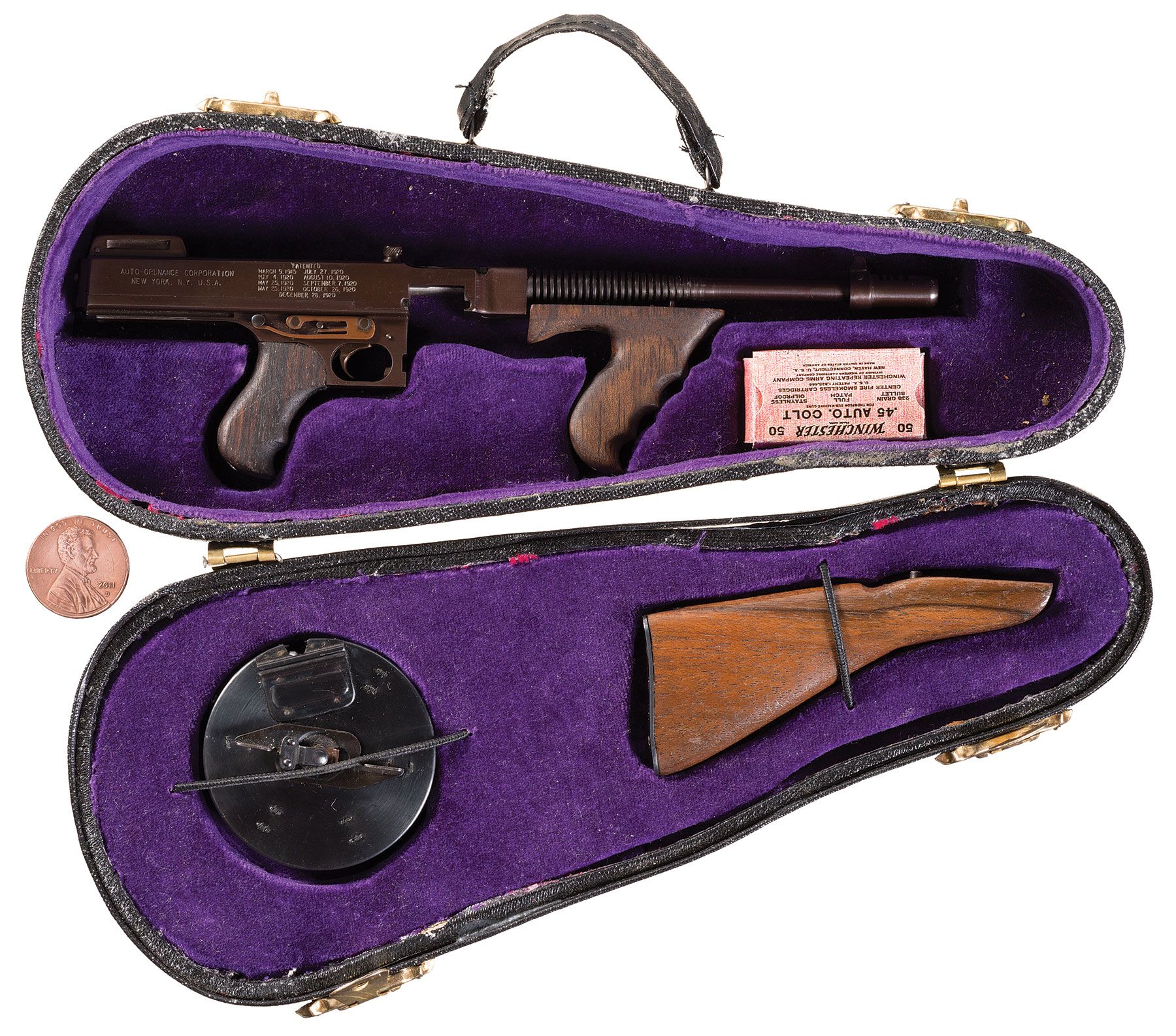 1/4 Scale Miniature Thompson 1928 'Violin Case' Rig Rock Island Auction
