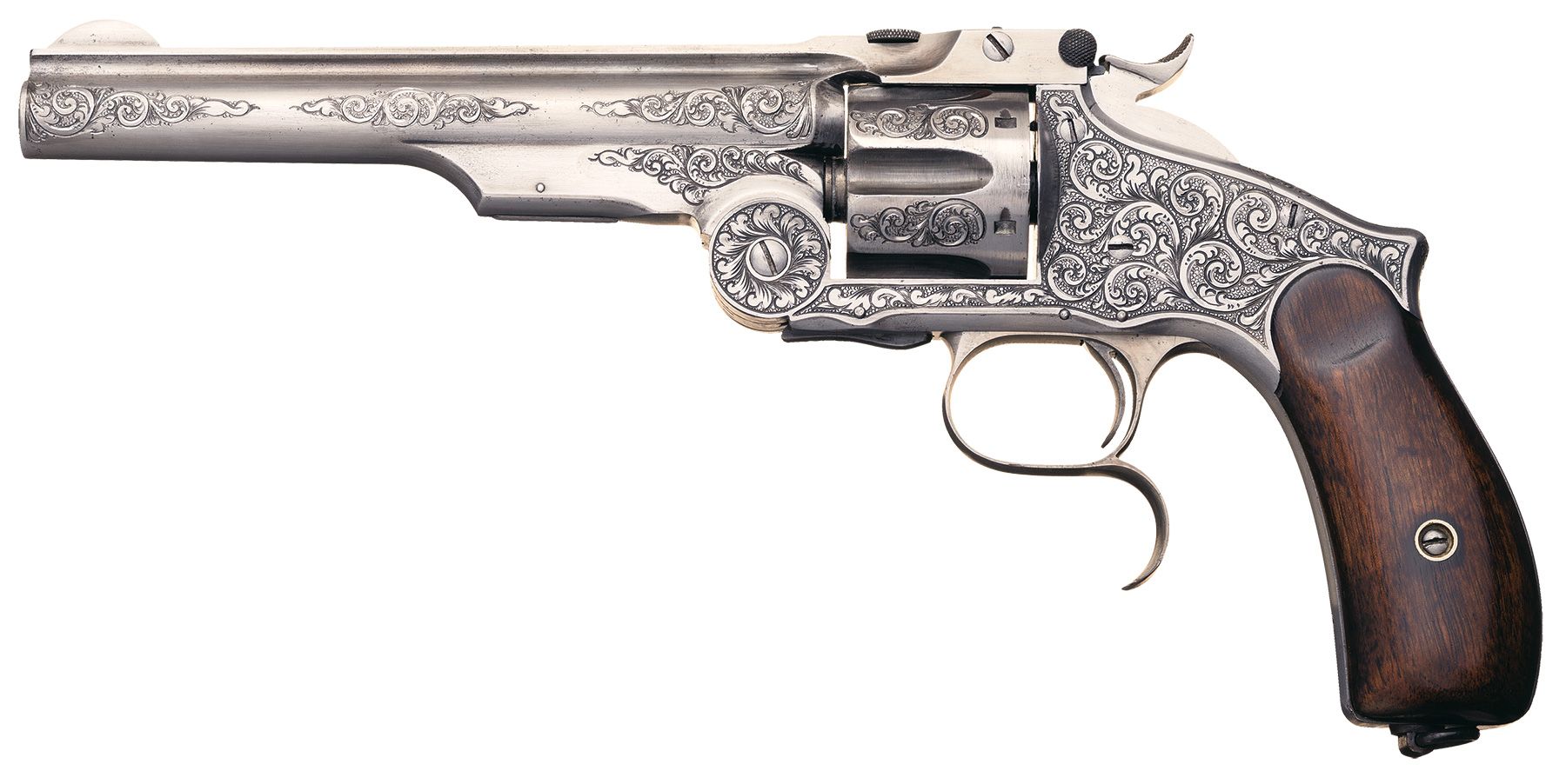 Engraved Smith & Wesson No. 3 Third Model Russian Revolver | Rock