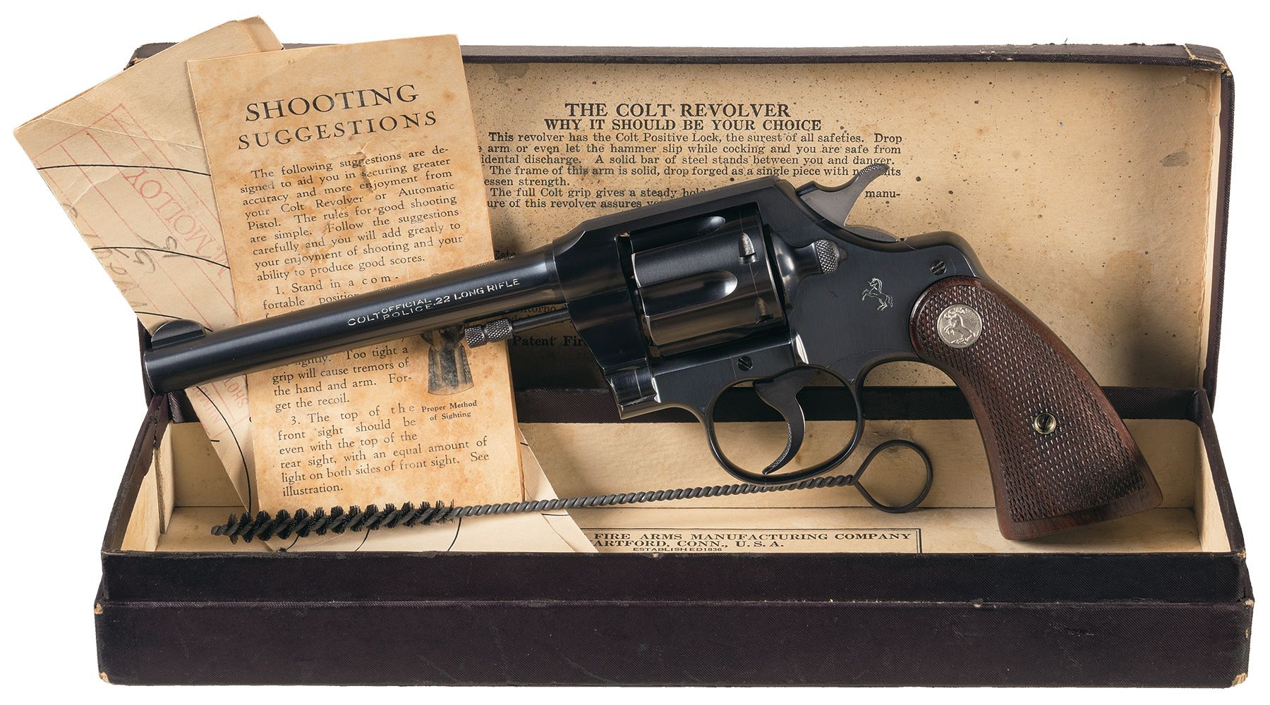 Pre-War Colt Official Police .22 Double Action Revolver | Rock Island ...