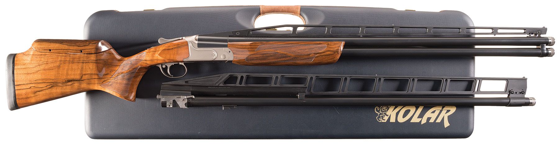 Engraved Kolar Two Barrel Set Trap Combo Over/Under Shotgun | Rock ...