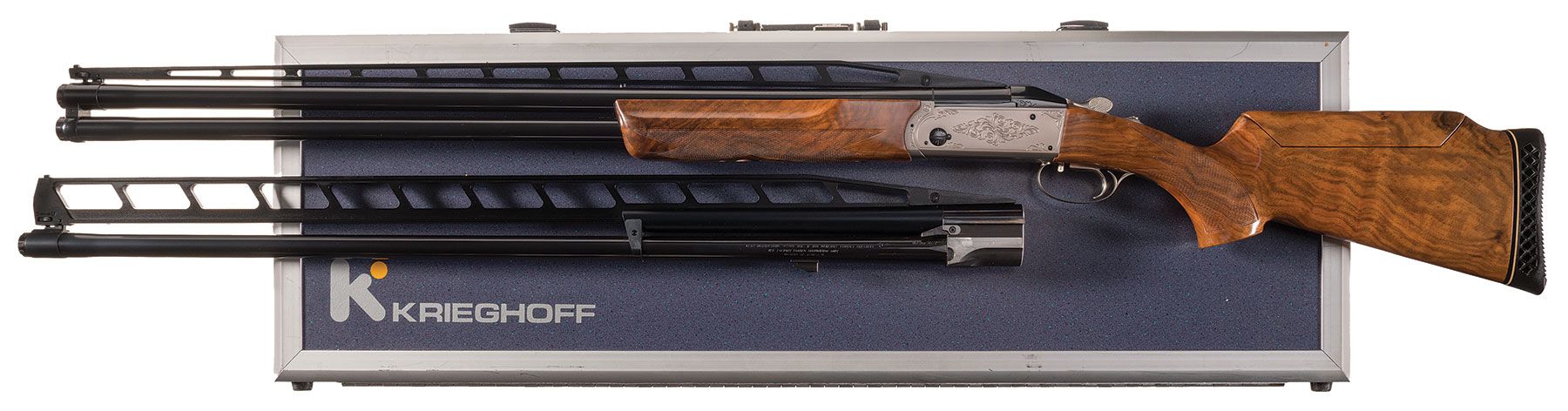 Factory Engraved Krieghoff K-80 Trap Special Over/Under Combo.