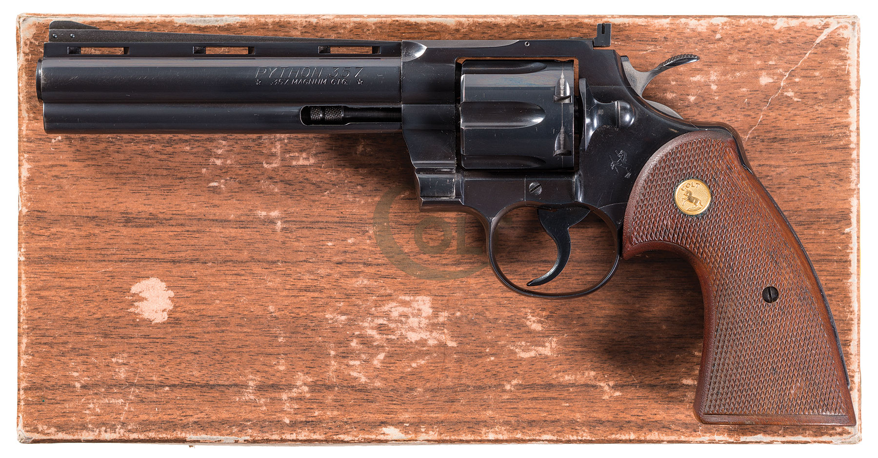 Rare First Year Production Colt Python Revolver with Box | Rock Island ...