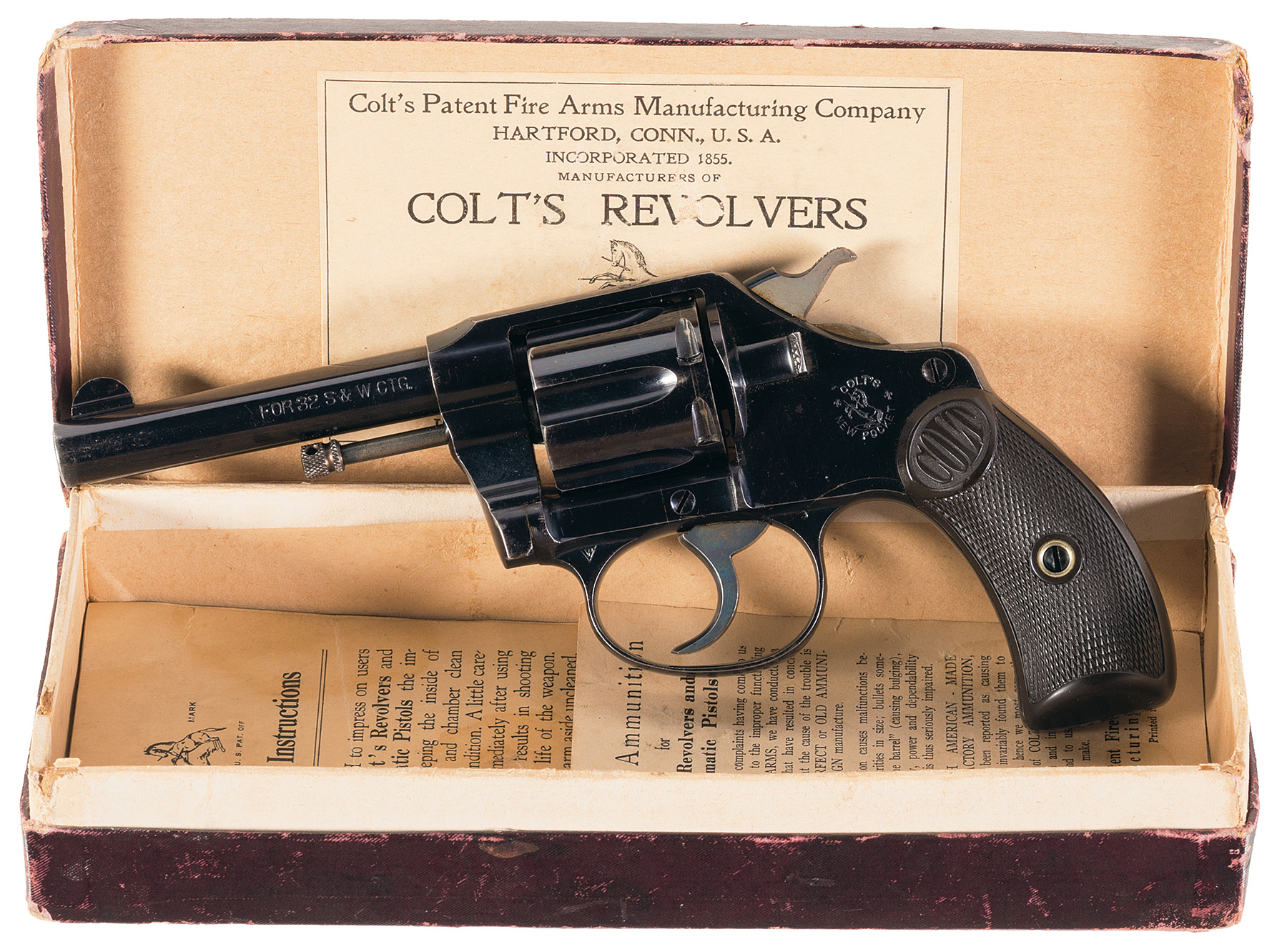 Colt New Pocket Model .32 S&W Revolver with Box | Rock Island Auction