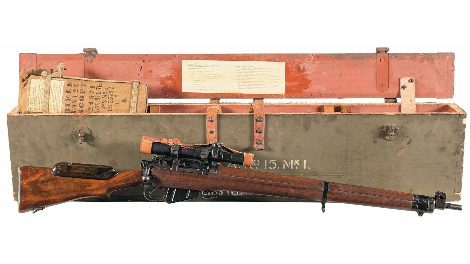Sold at Auction: Lee Enfield No. 4 Mk I Bolt Action Rifle