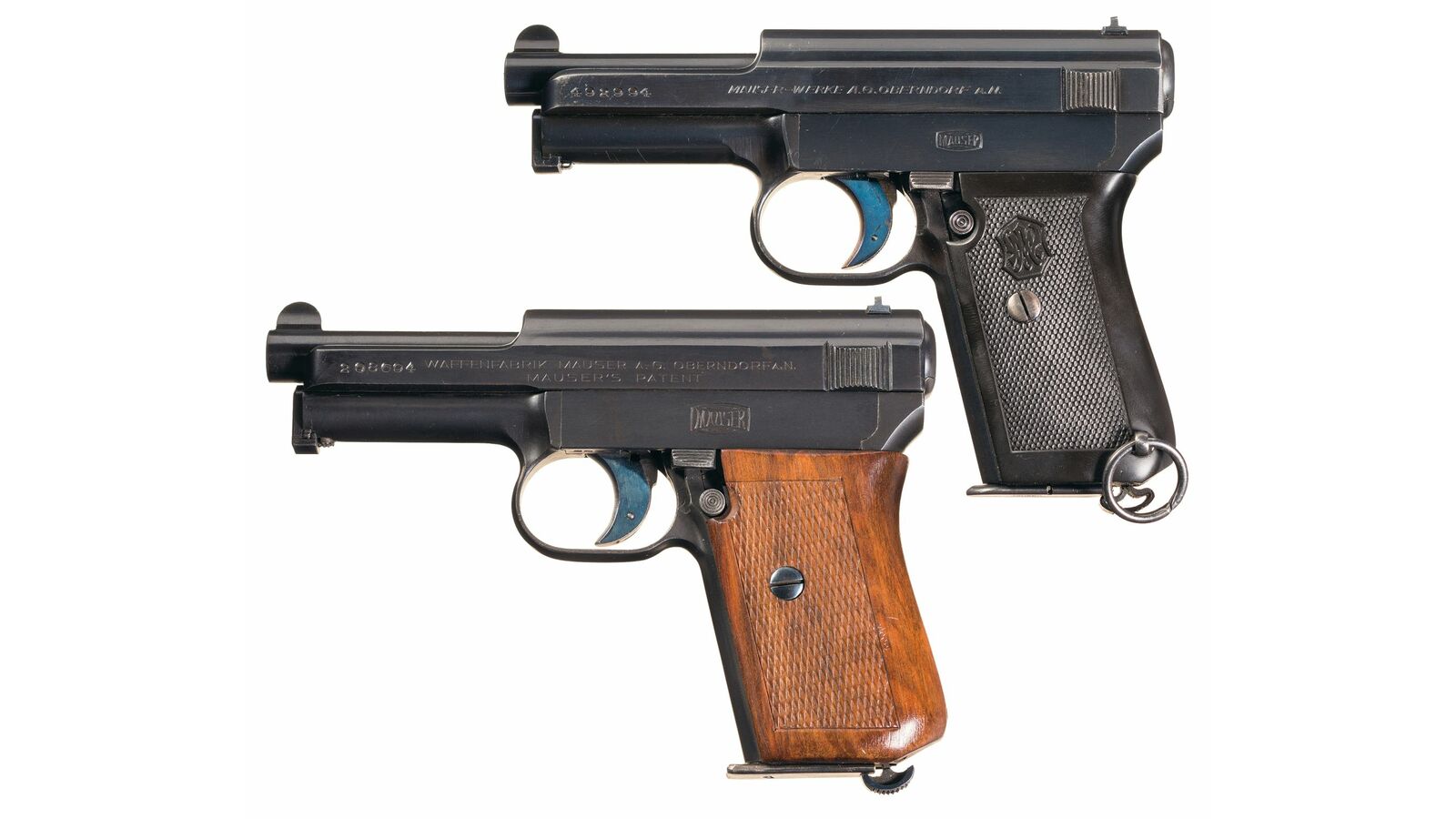 Two Mauser Model 1914 Semi Automatic Pistols Rock Island Auction 2823