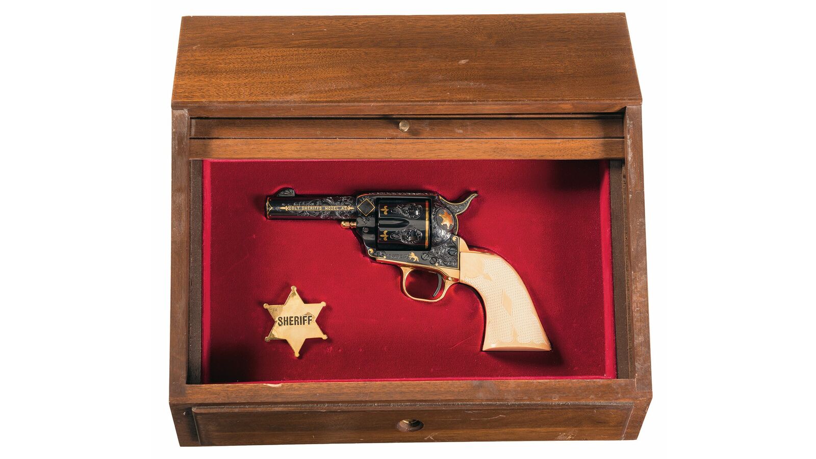 H. Dove Engraved Colt Sheriff Model Single Action Army