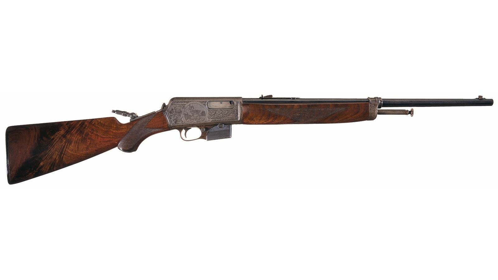 『激レア』 ウィンチェスター Rare Factory Engraved Winchester Model 1907 Semi-Automatic Delux