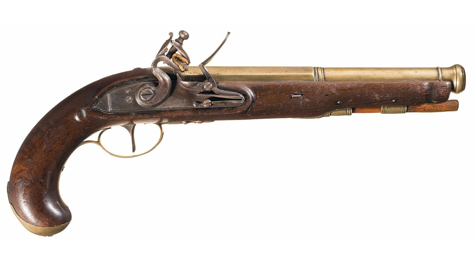 Pennsylvania Brass Barrel Flintlock Pistol
