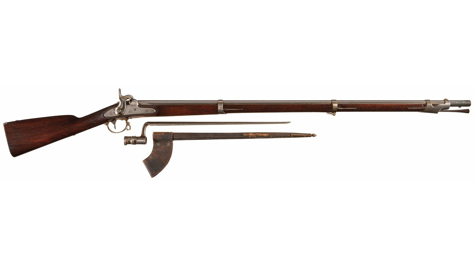 Springfield Model 1842 Musket With Bayonet And Original, 42% OFF