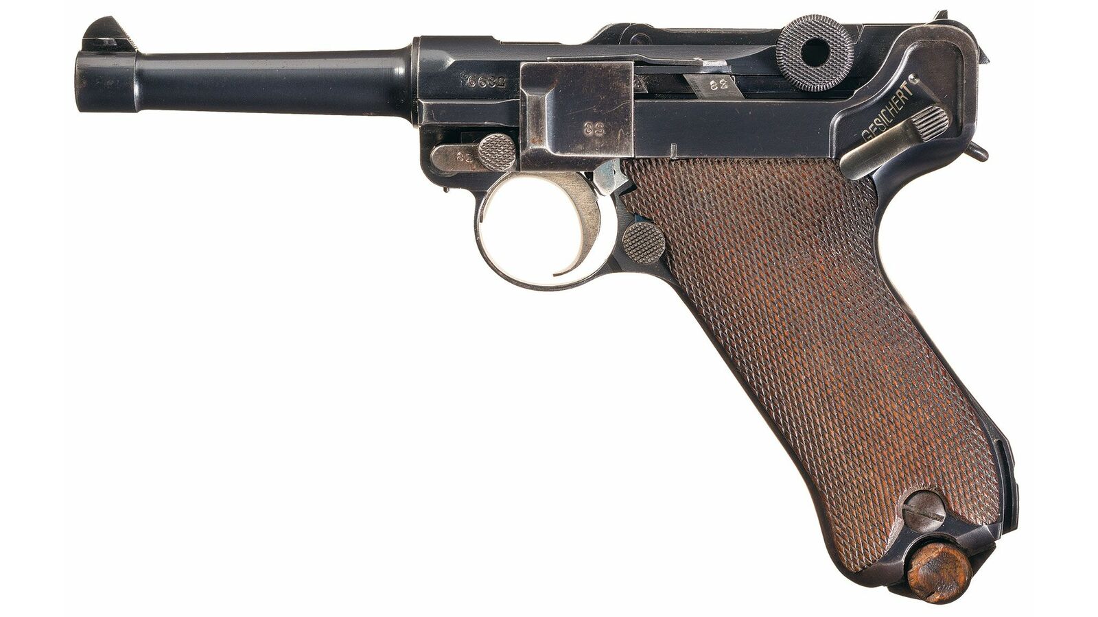 DWM Model 1933 Police Rework Luger Semi Automatic Pistol Rock Island 