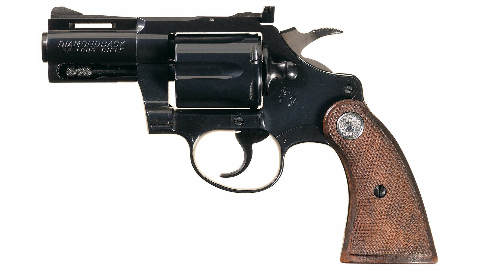 Colt Diamondback Revolver In 22 Lr With 2 12 Inch Barrel Rock Island Auction 8034