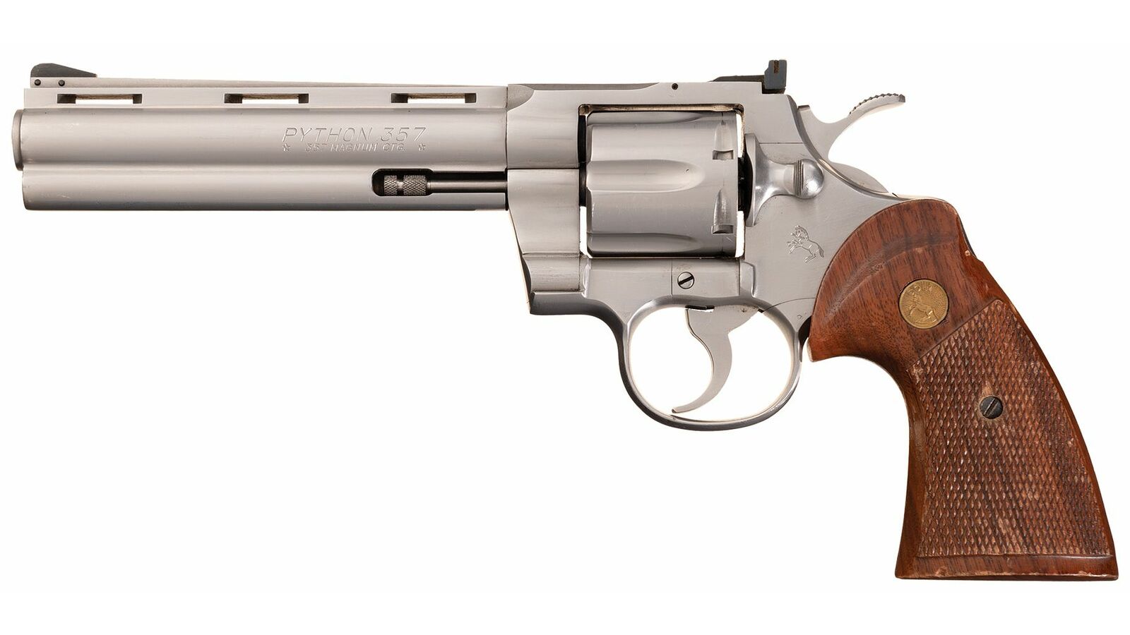 Stainless Steel Colt Python Double Action Revolver | Rock Island Auction