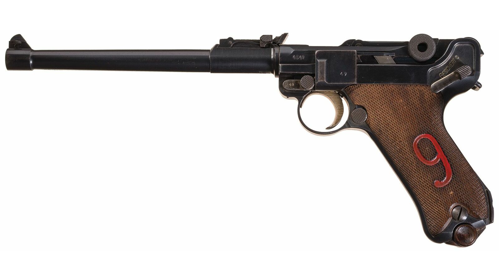 DWM 1916 'Red 9' Artillery Luger, Seen in 'Pistole Parabellum
