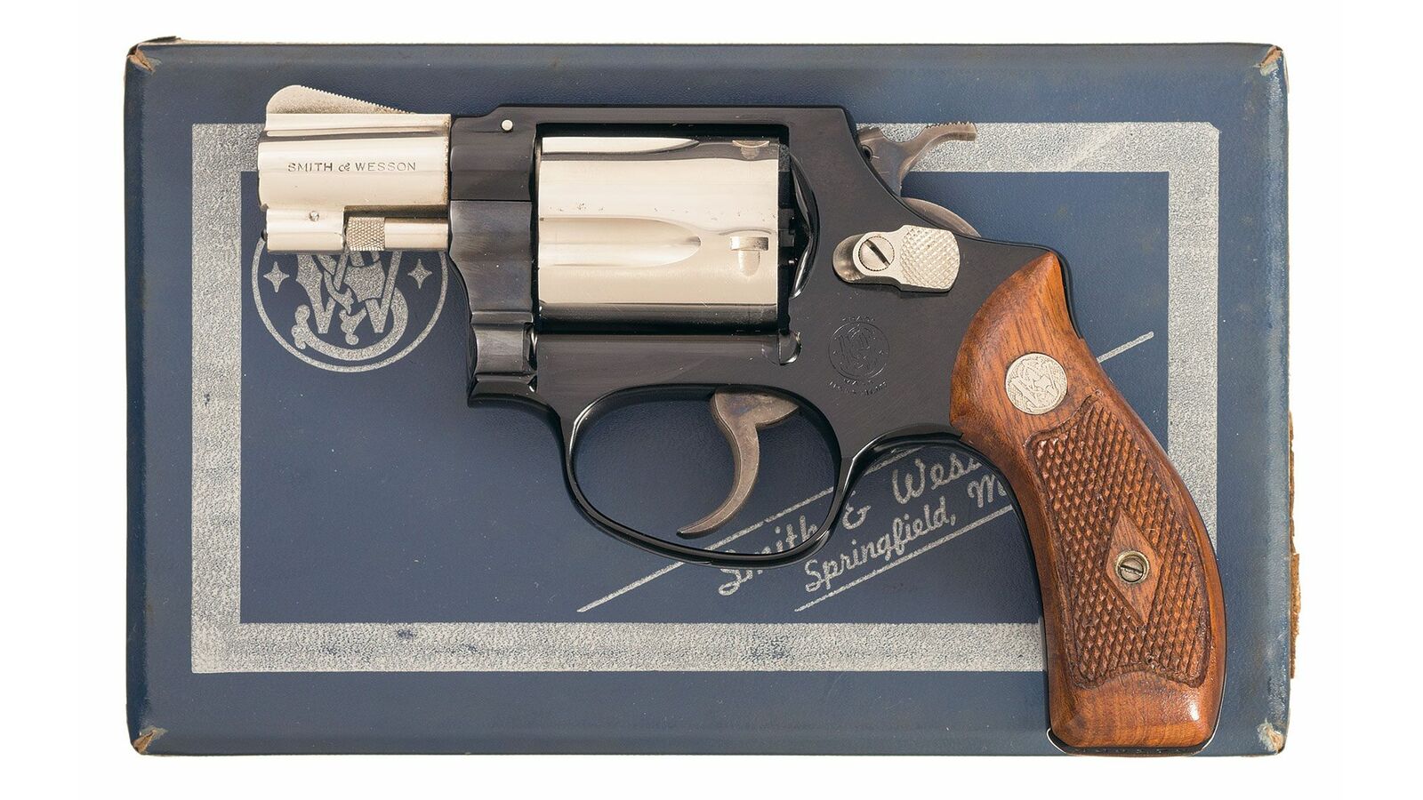 Two-Tone S&W Model 37 Revolver, Letter and Box | Rock Island Auction