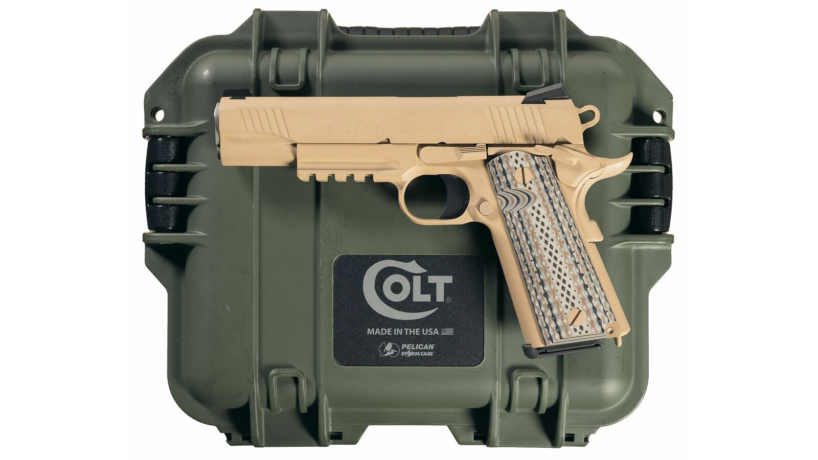 Colt M45a1 O1070cqb 1911 Rail Gun 45 Acp Government Model Rock Island Auction 4249