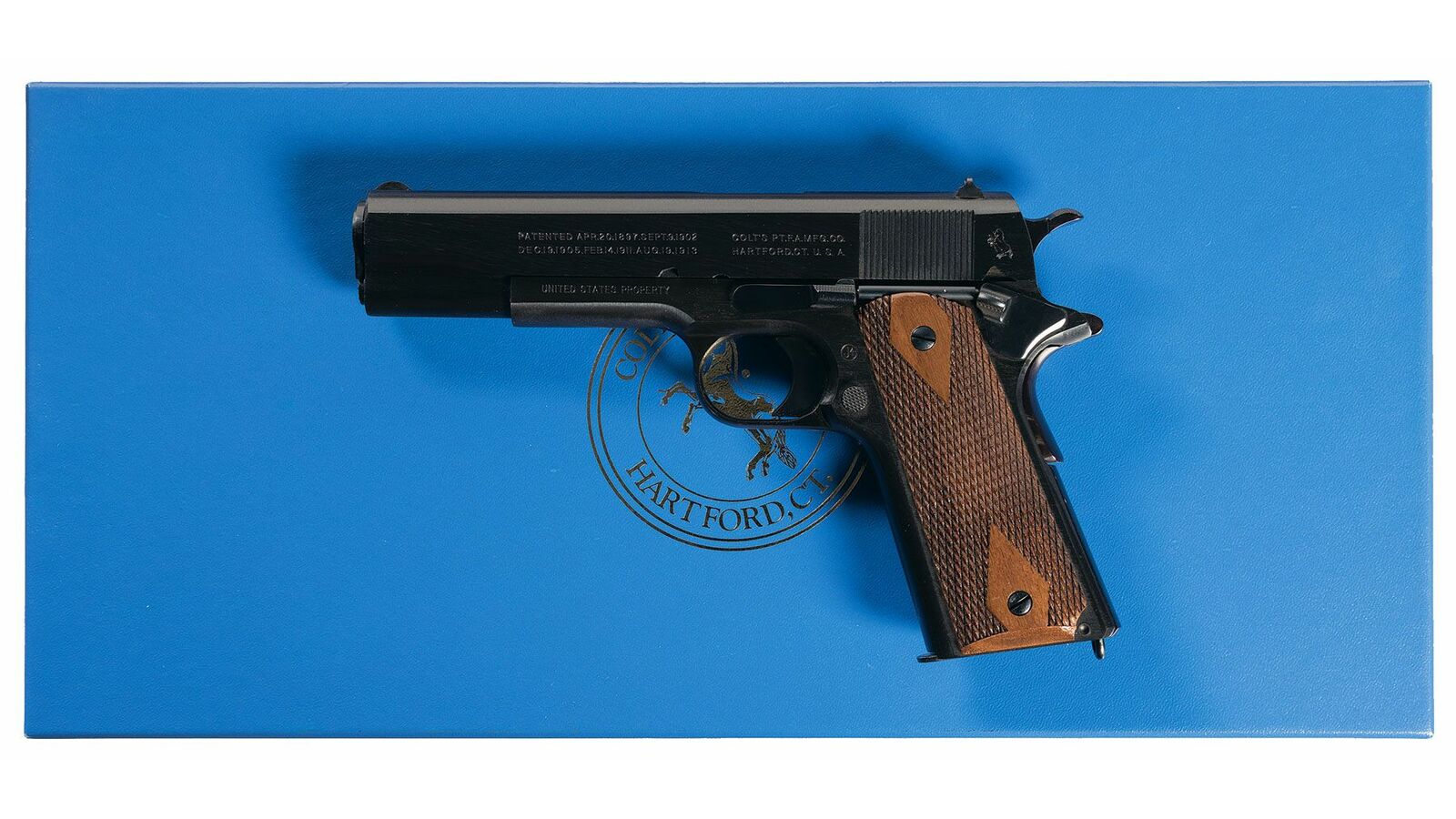 Colt M1911 Government Model Reproduction Semi Automatic Pistol Rock Island Auction 5631