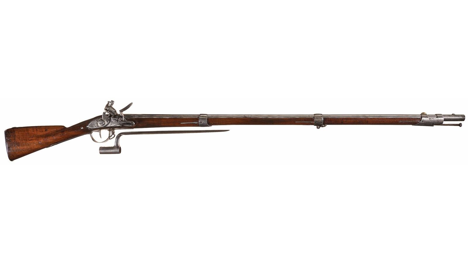 U.S. Springfield Model 1795 Type I Flintlock Musket with Bayonet | Rock ...