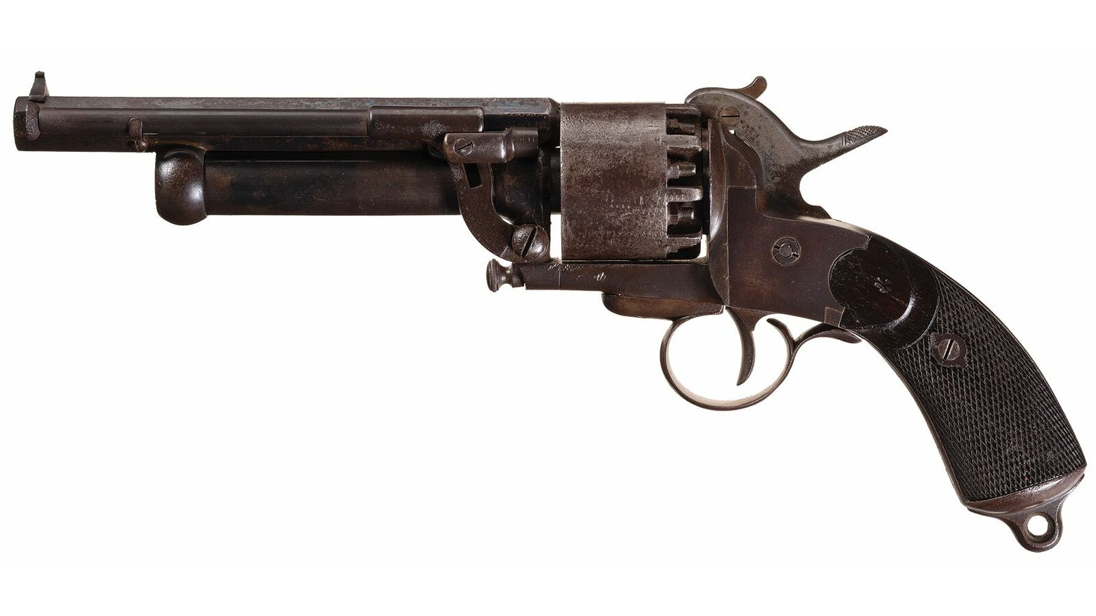 English LeMat & Girard 'Grapeshot' Percussion Revolver Rock Island Auction