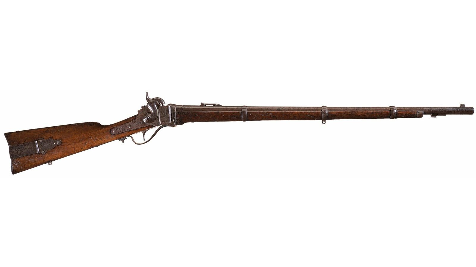 Civil War Berdan Sharpshooter Range Sharps New Model 1859 Rifle | Rock ...