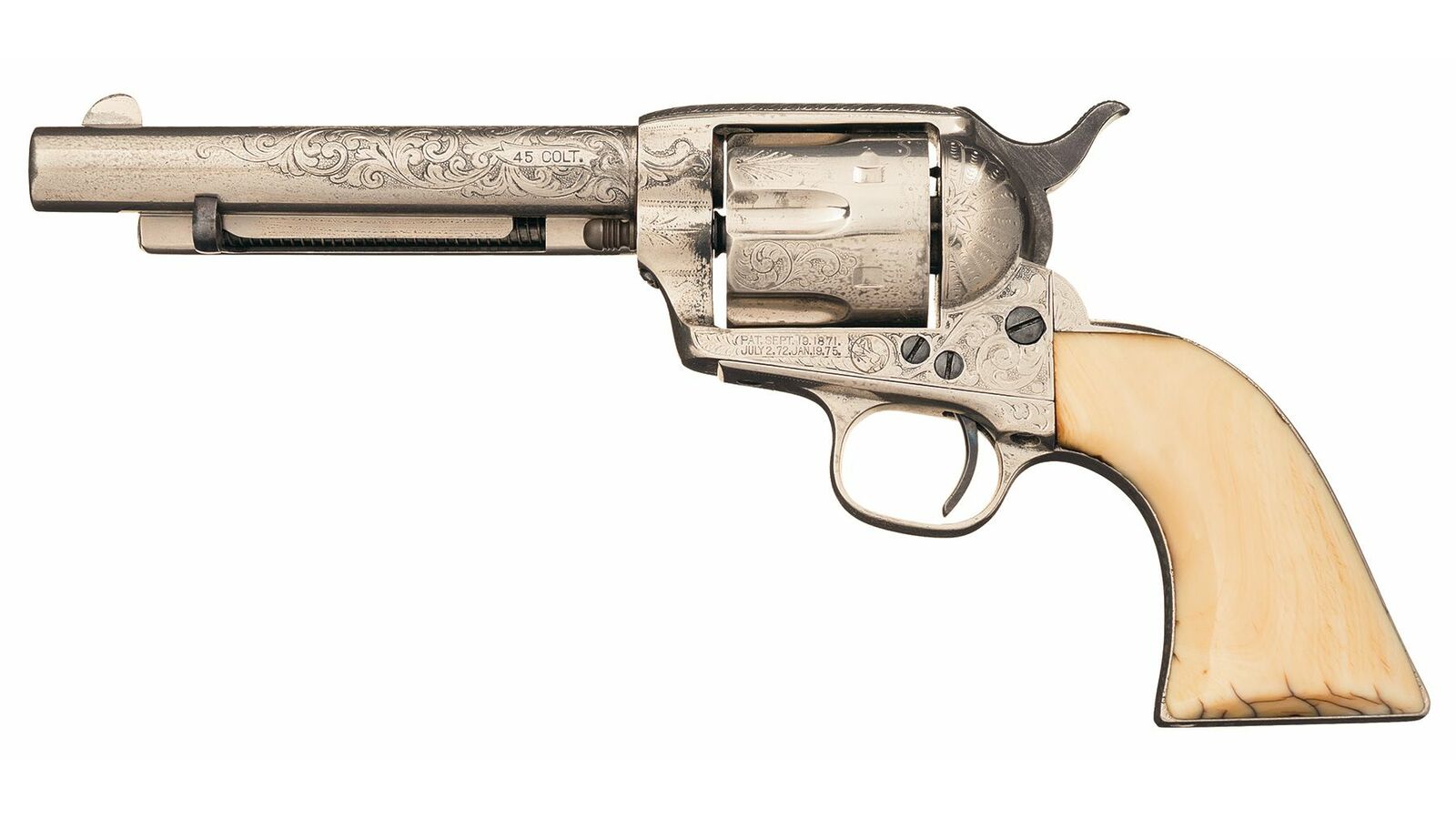 Factory Engraved Antique Colt SAA Revolver, Letter | Rock Island Auction