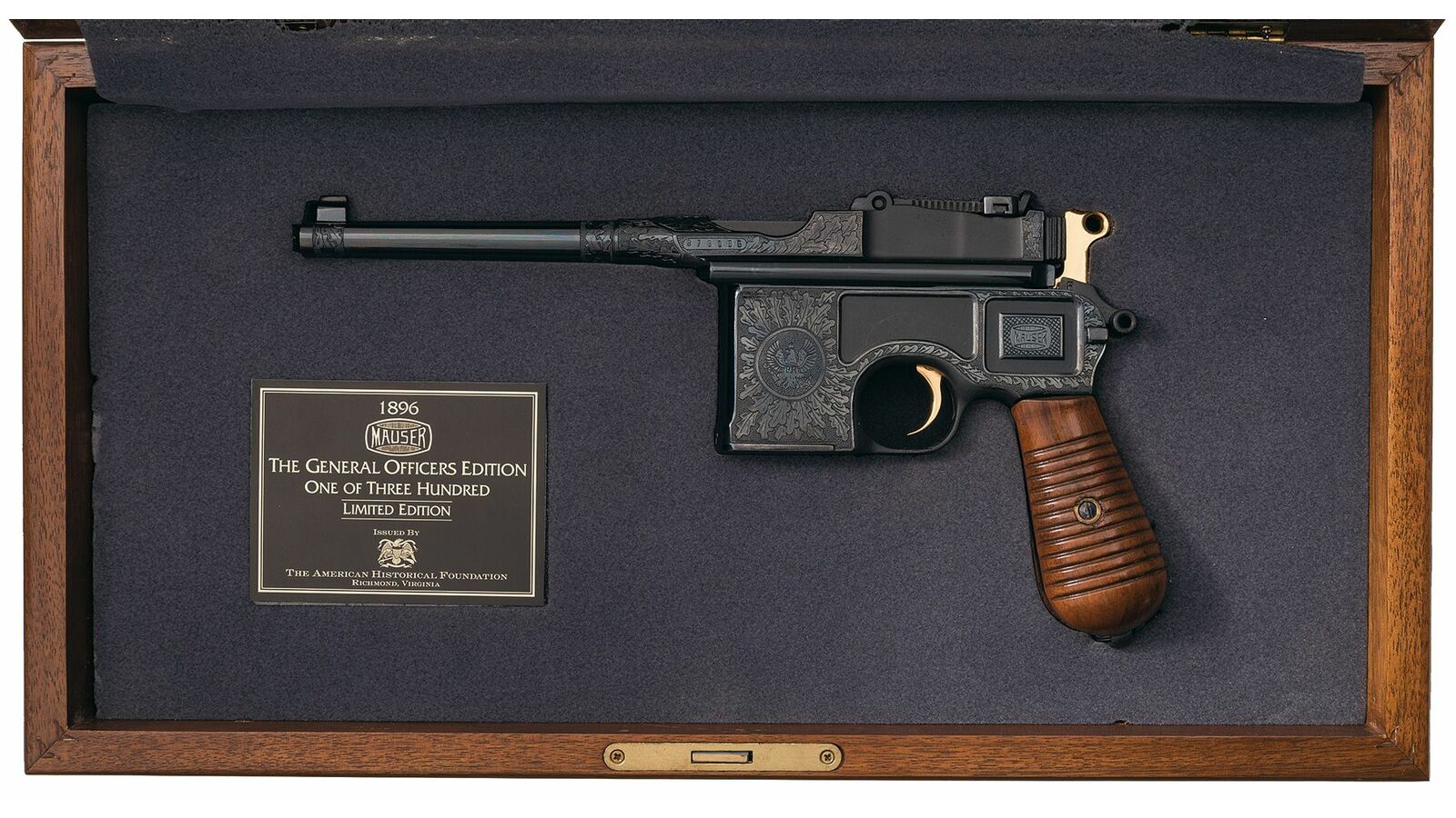 Engraved American Historical Foundation Mauser Model 1896 Genera