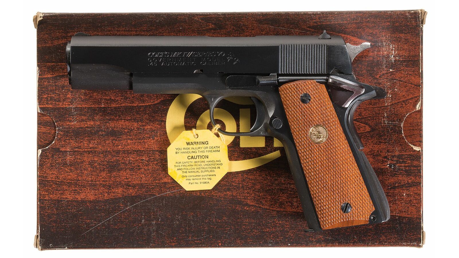 Colt Mk Iv Series 70 Government Model Semi Automatic Pistol Rock Island Auction 8776