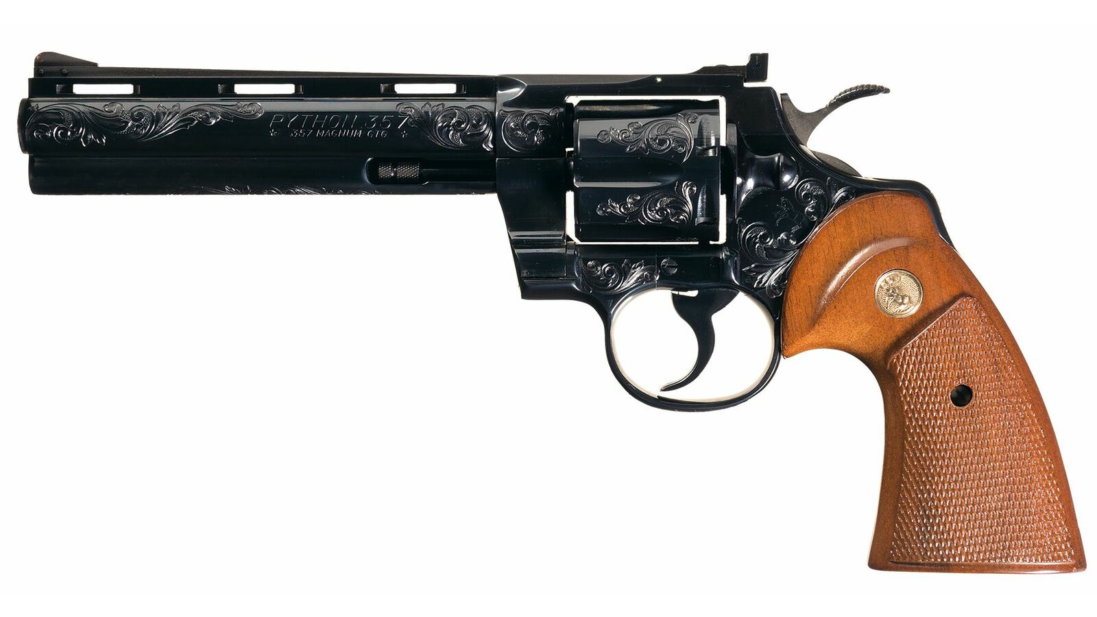 Factory Engraved Colt Python Double Action Revolver | Rock Island Auction