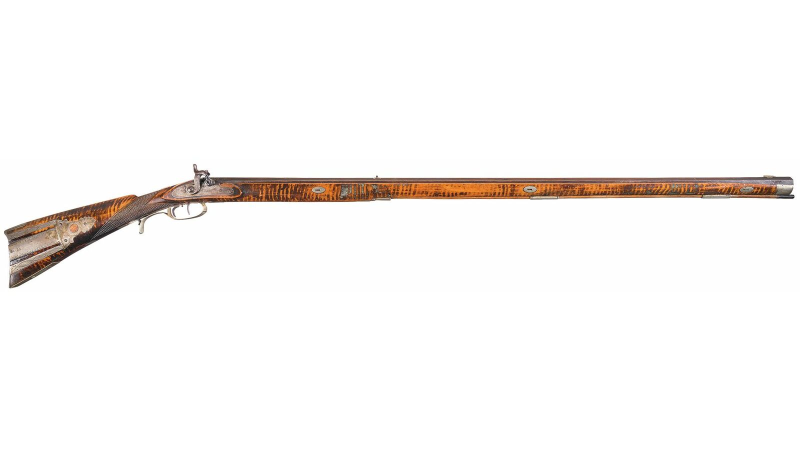 H. Gibbs Marked Percussion Pennsylvania Rifle | Rock Island Auction