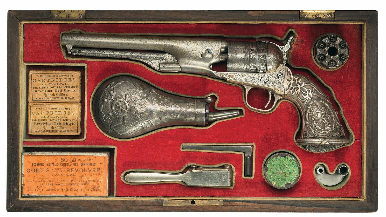 Documented, Deluxe Cased, Silver/Gold Colt Thuer Conversion | Rock ...