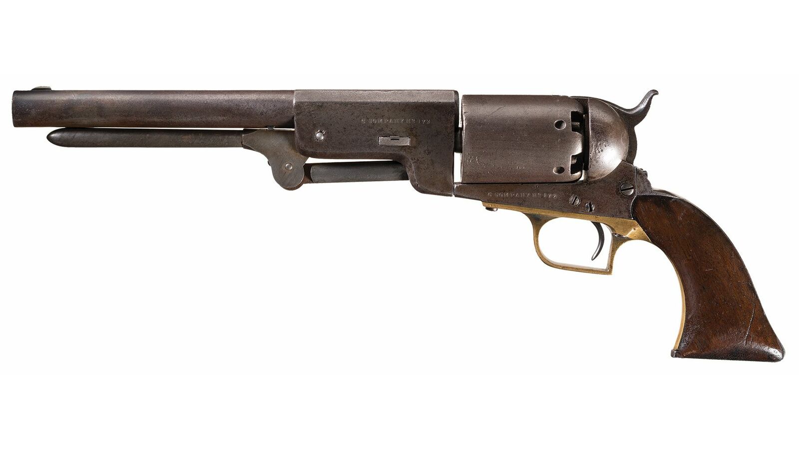 Historical and Rare Walker's C Company Marked U.S. Contract Colt 
