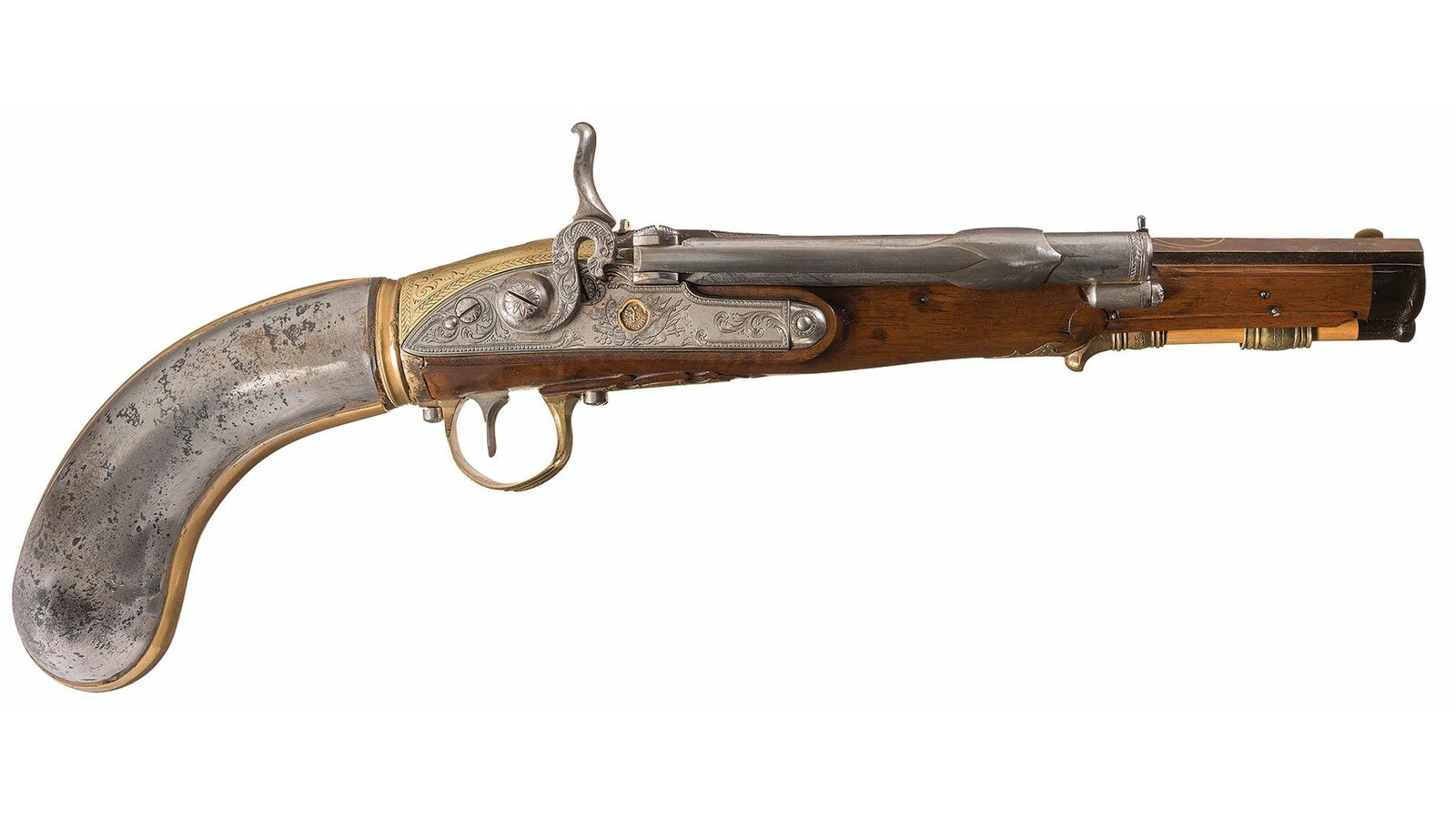 Girandoni system multi shot air pistol by contriner of vienna rock
