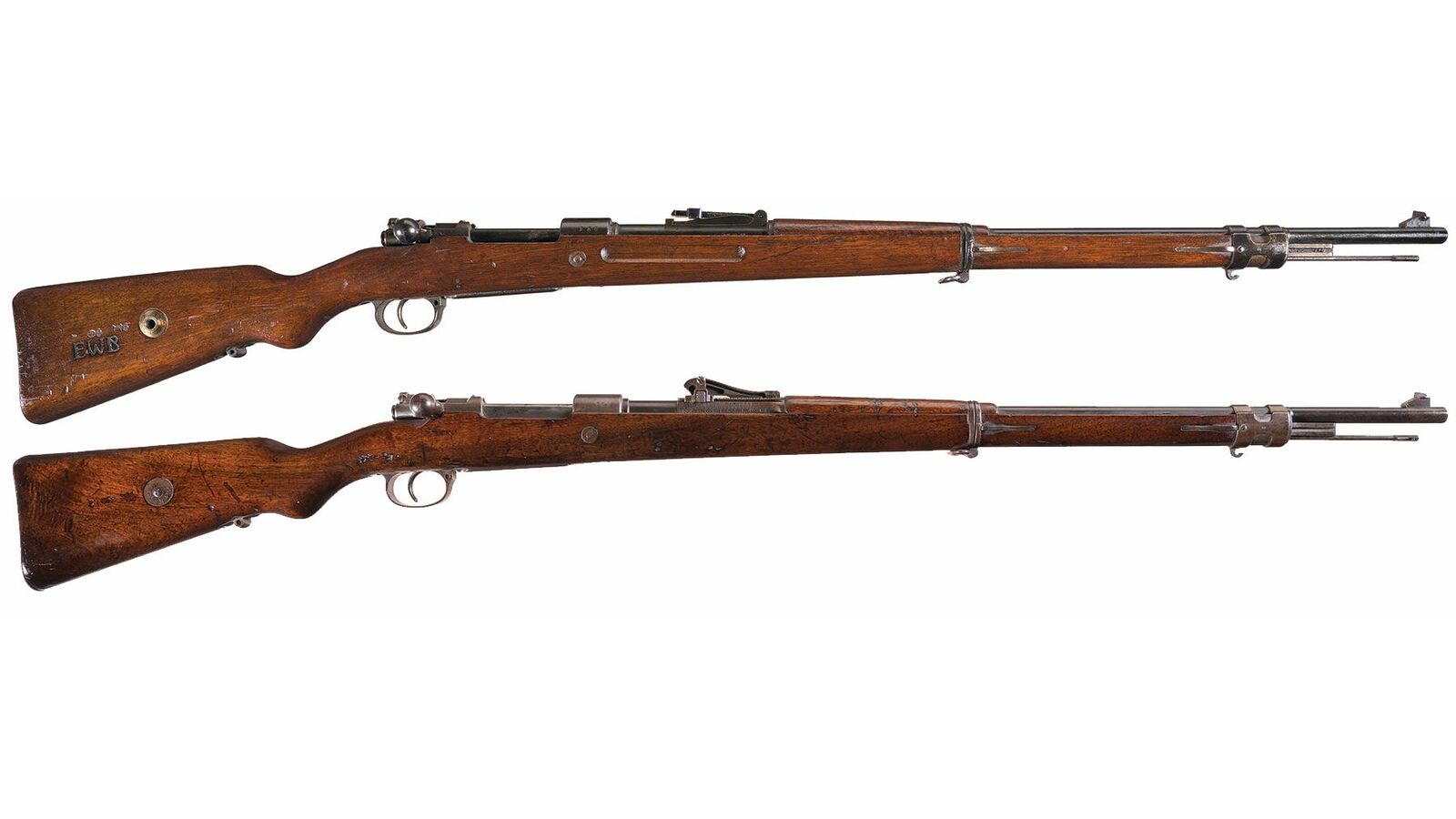 Two GEW 98 Bolt Action Rifles
