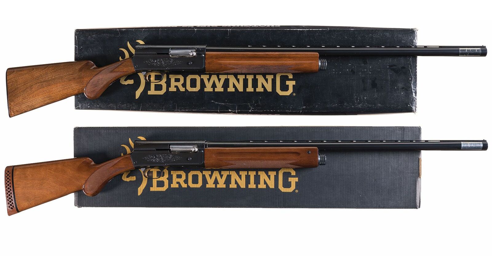 Two Engraved Browning Auto 5 Semi-Automatic Shotguns With Boxes | Rock ...