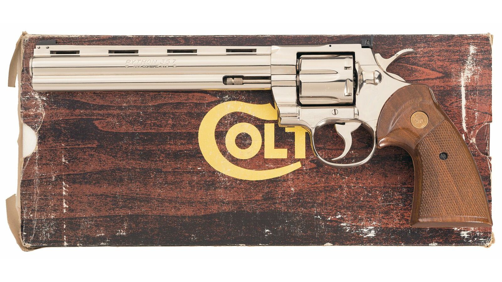 Nickel Plated Colt Python Revolver | Rock Island Auction