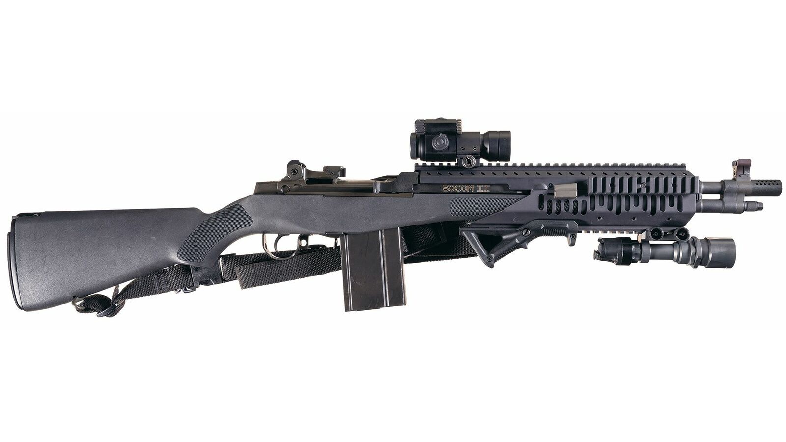 Springfield Armory M1A SOCOM II Semi-Automatic Rifle with Red Dot Sight and...