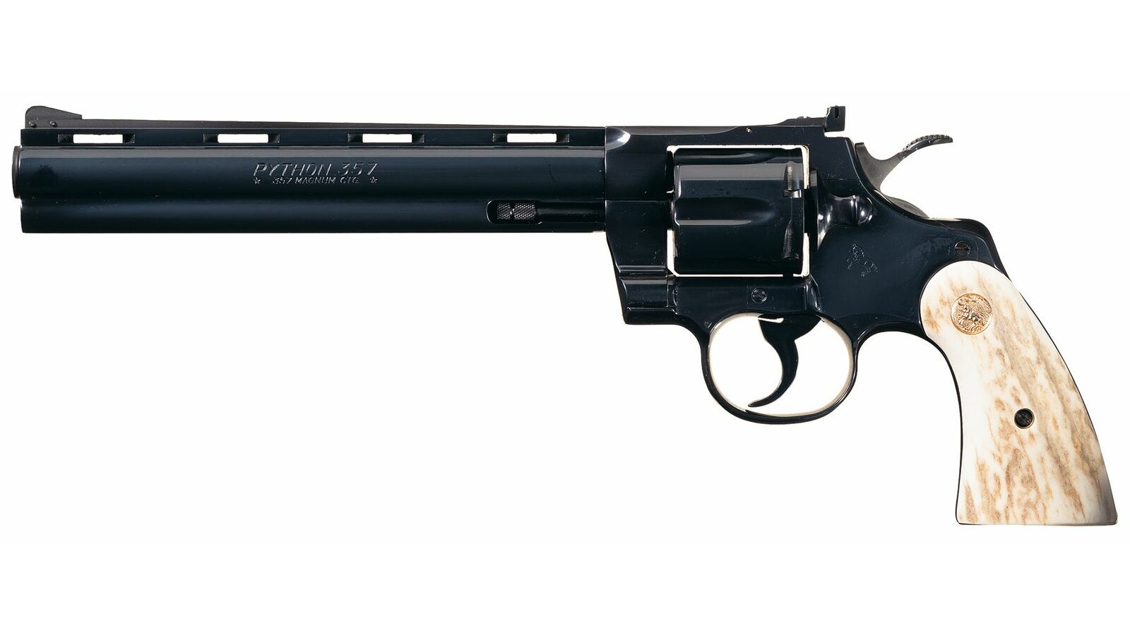 Colt Python Double Action Revolver with Stag Grips | Rock Island Auction