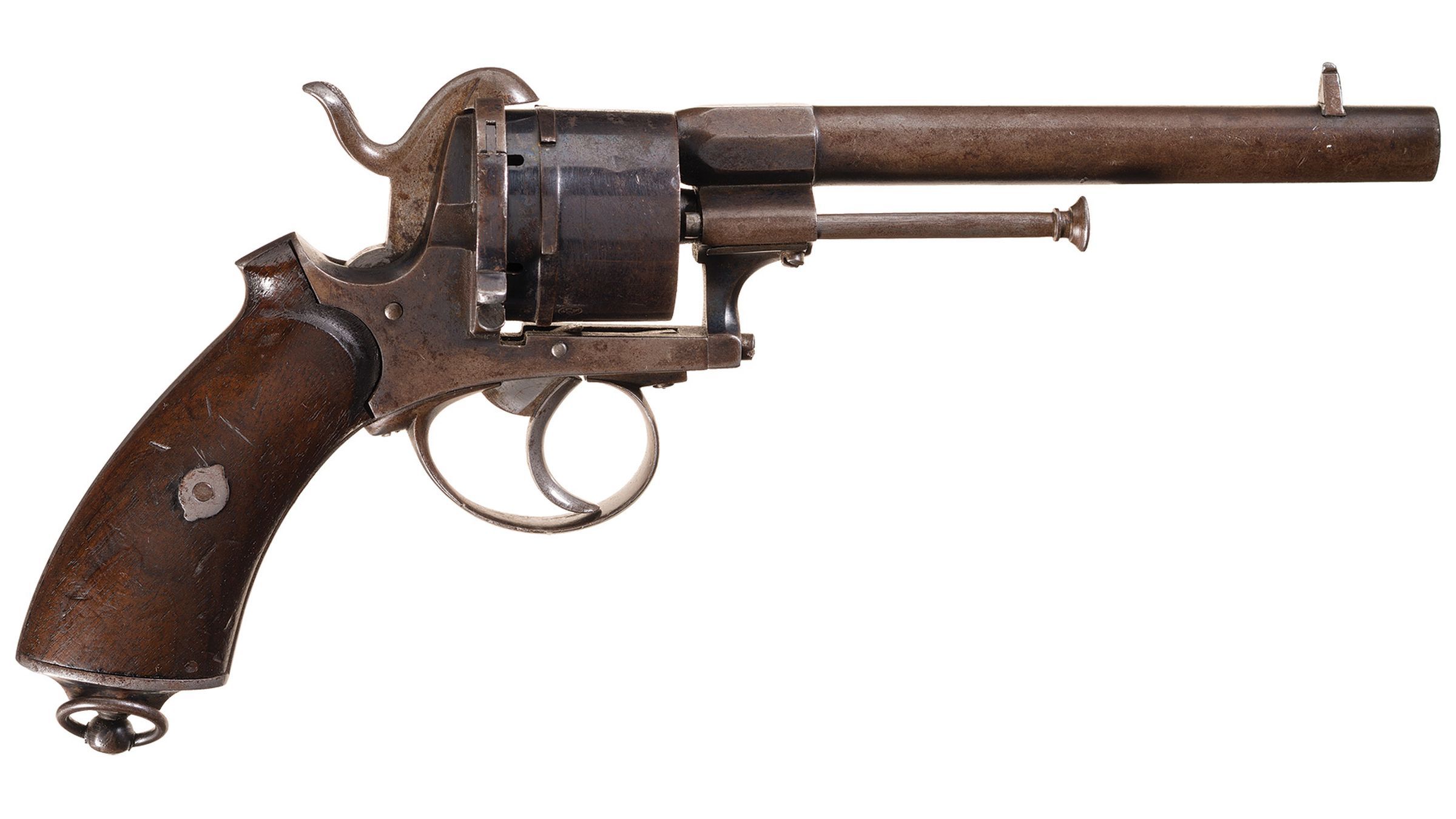 Liege Proofed Lefaucheux Pattern Double Action Pinfire Revolver Rock Island Auction 3980