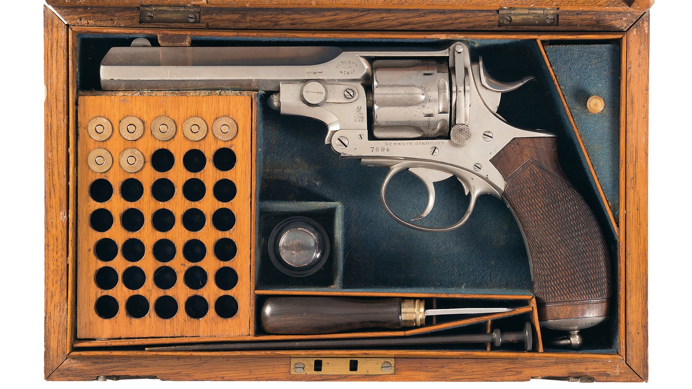 Cased Webley-Pryse Number 4 Double Action Revolver | Rock Island Auction