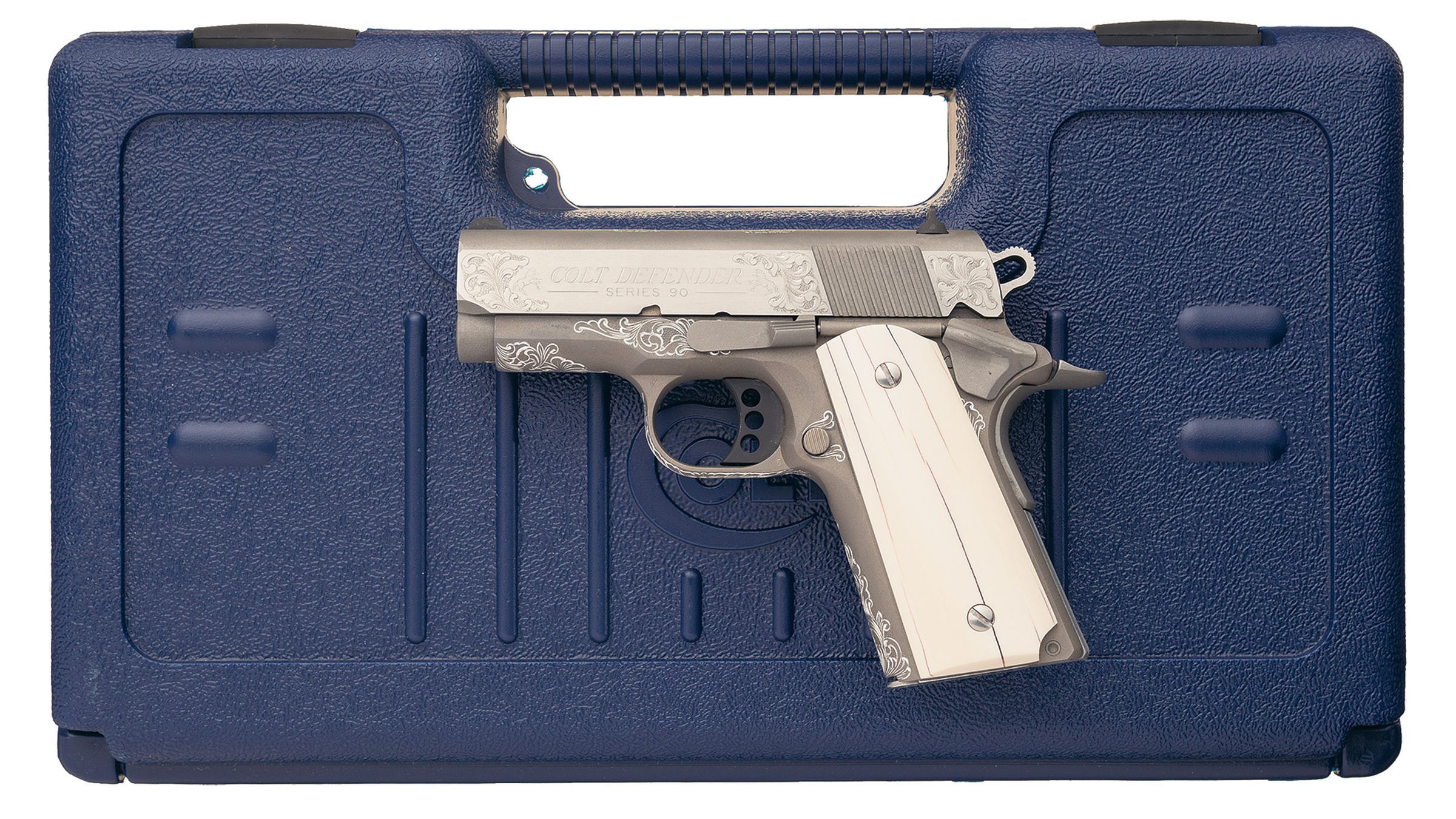 Master Engraved Colt Series 90 Lightweight Defender Pistol | Rock ...