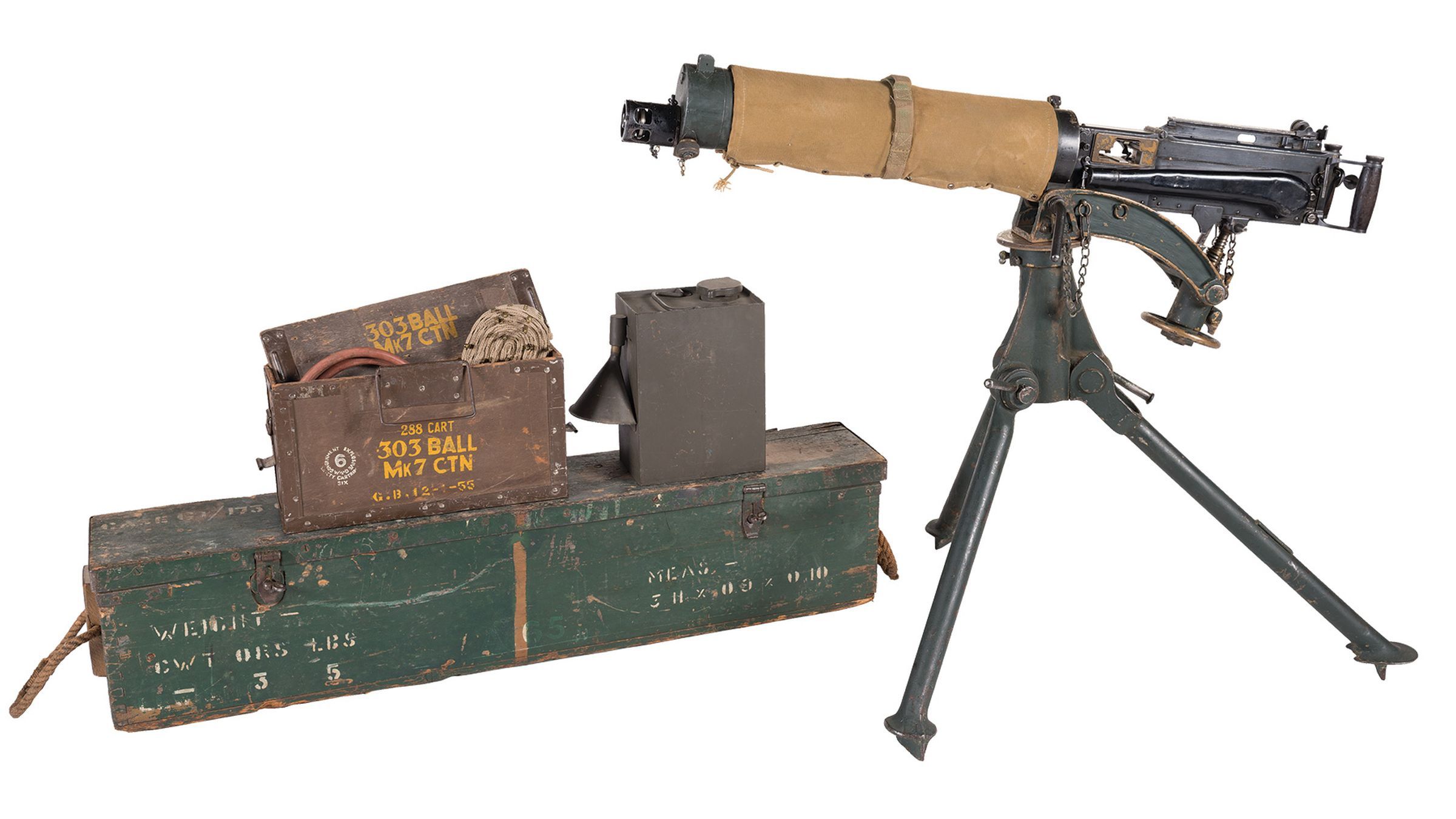 Vickers Medium Machine Gun With Accessories