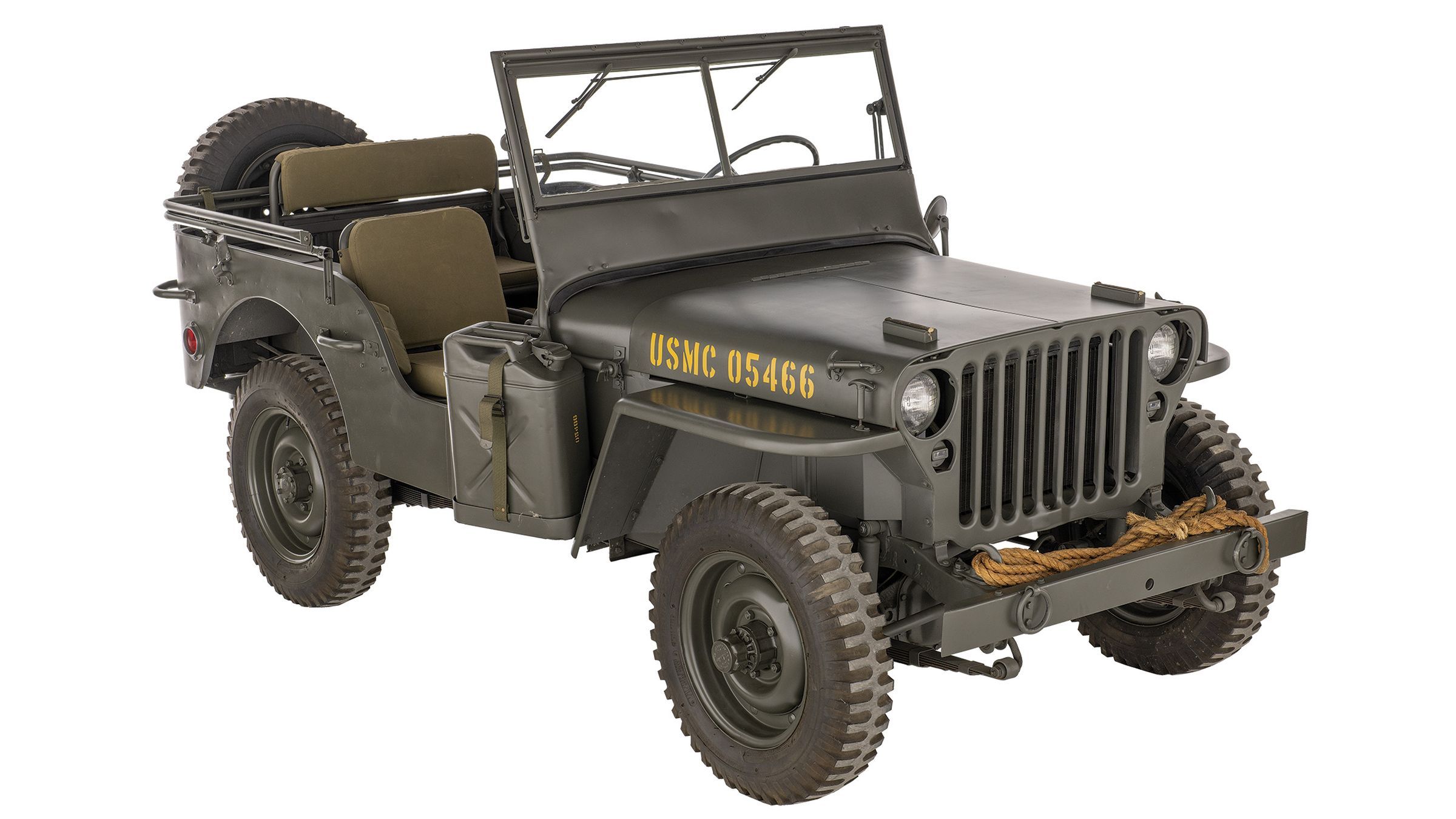 Iconic and Highly Desirable World War II USMC Willys MB Jeep