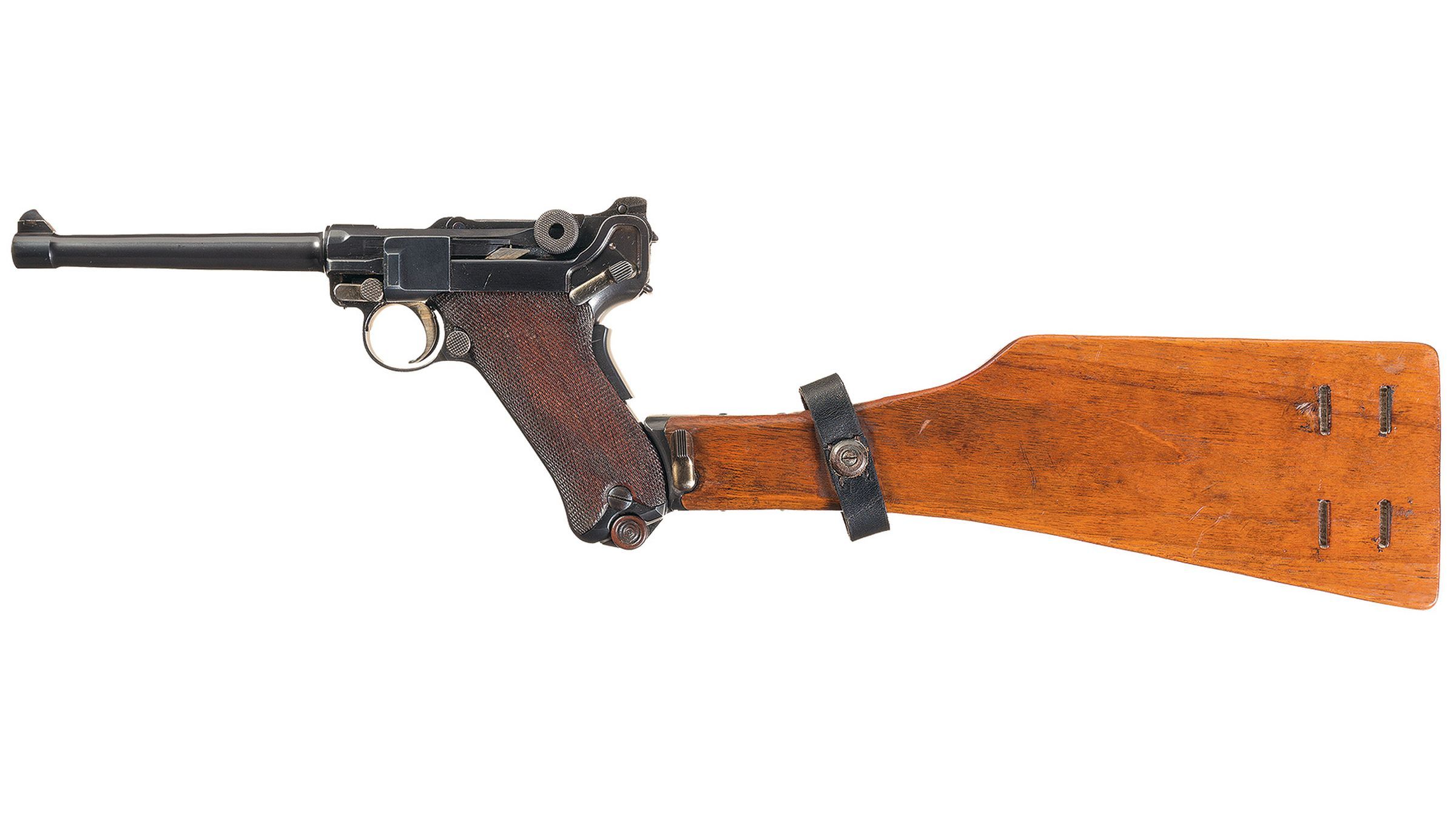 DWM Model 1906 Commercial Short Frame Navy Luger w/ Stock Rock Island