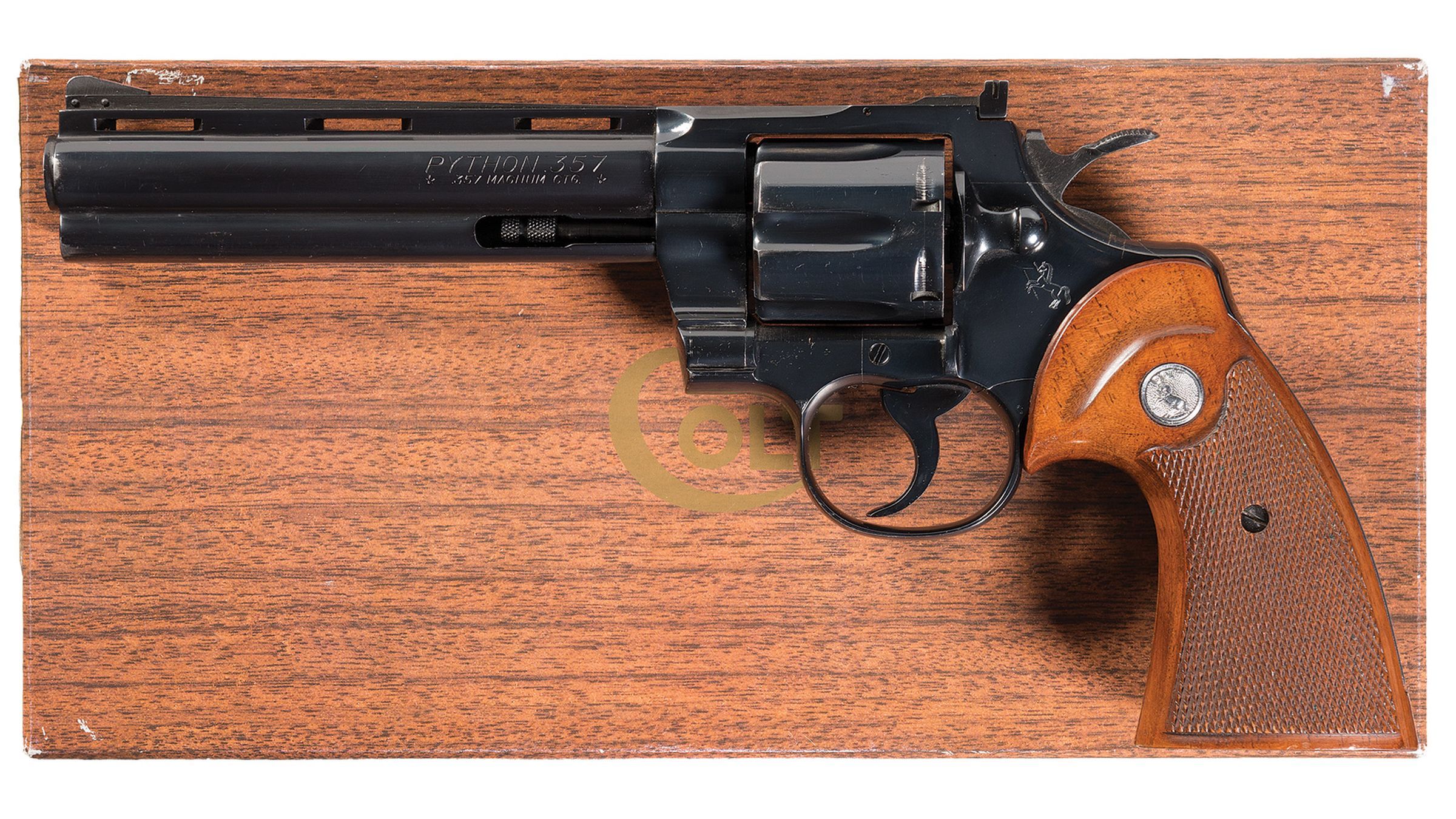 Early Production Colt Python Double Action Revolver with Box | Rock ...