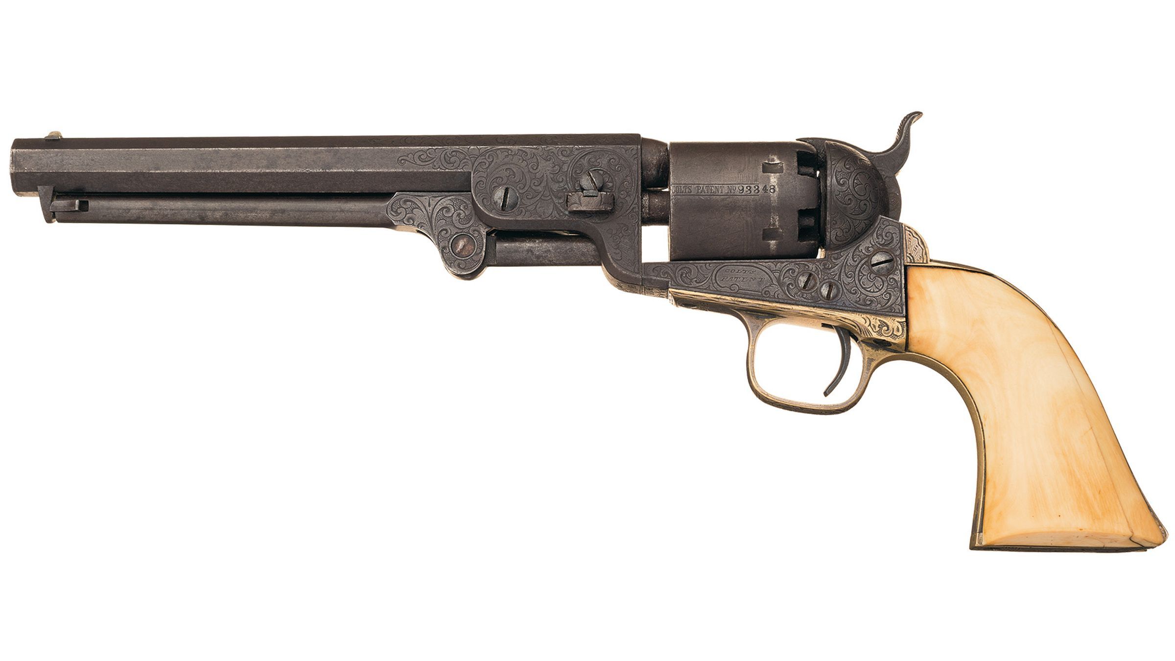 Engraved Colt Model 1851 Navy Percussion Revolver Rock Island Auction