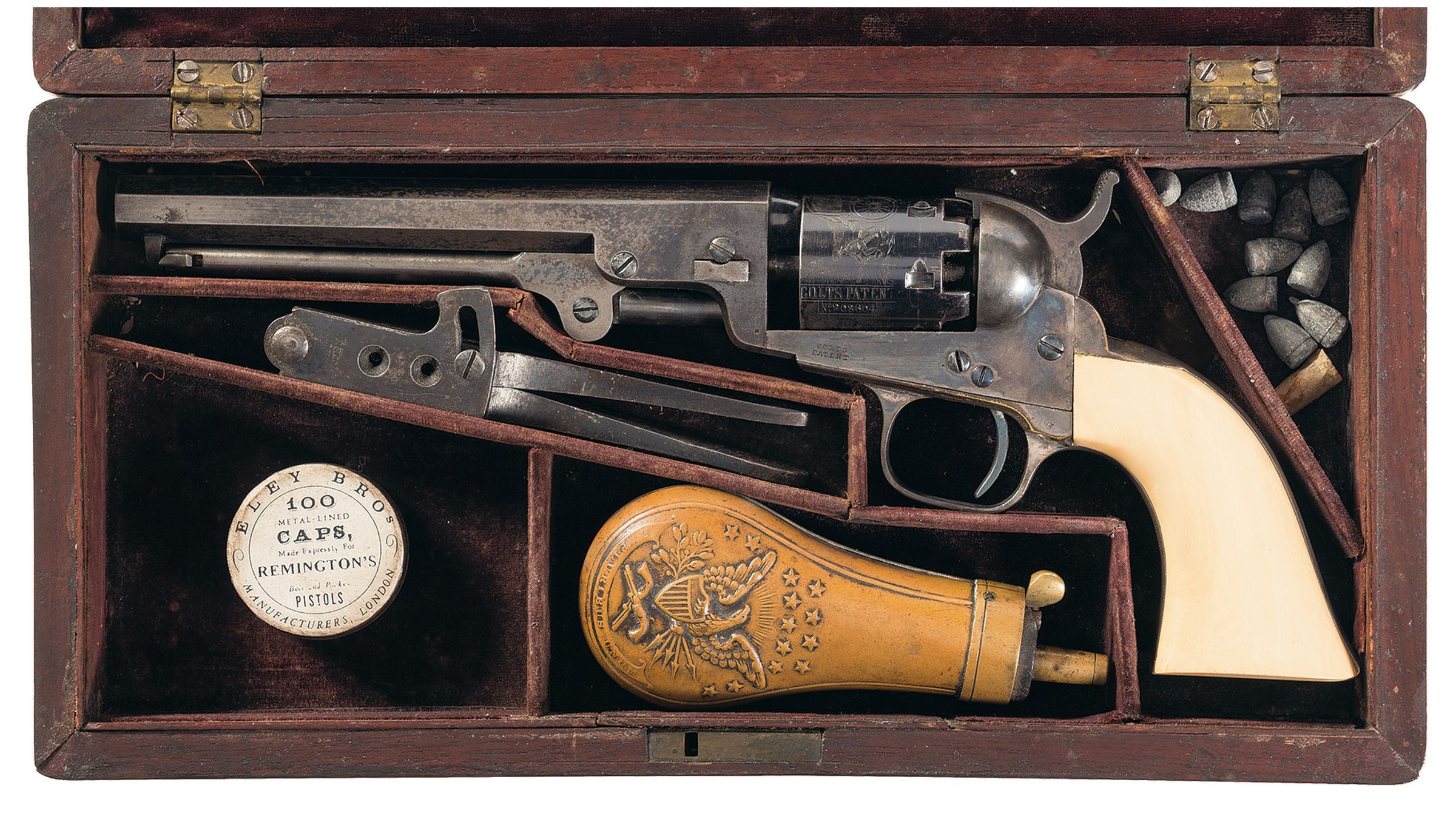 Cased Colt Model 1849 Percussion Pocket Revolver | Rock Island Auction